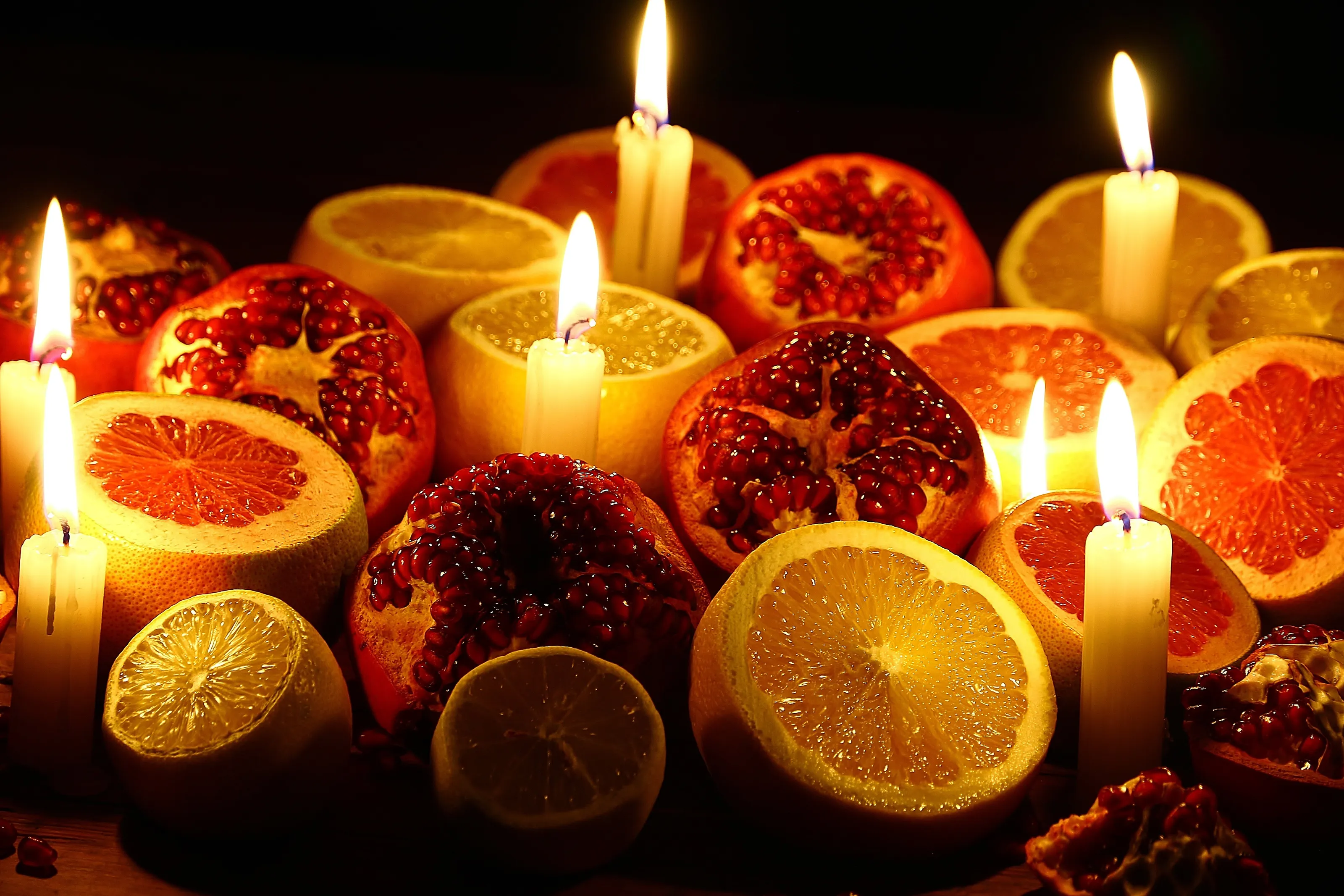 Pomegranates and Candles