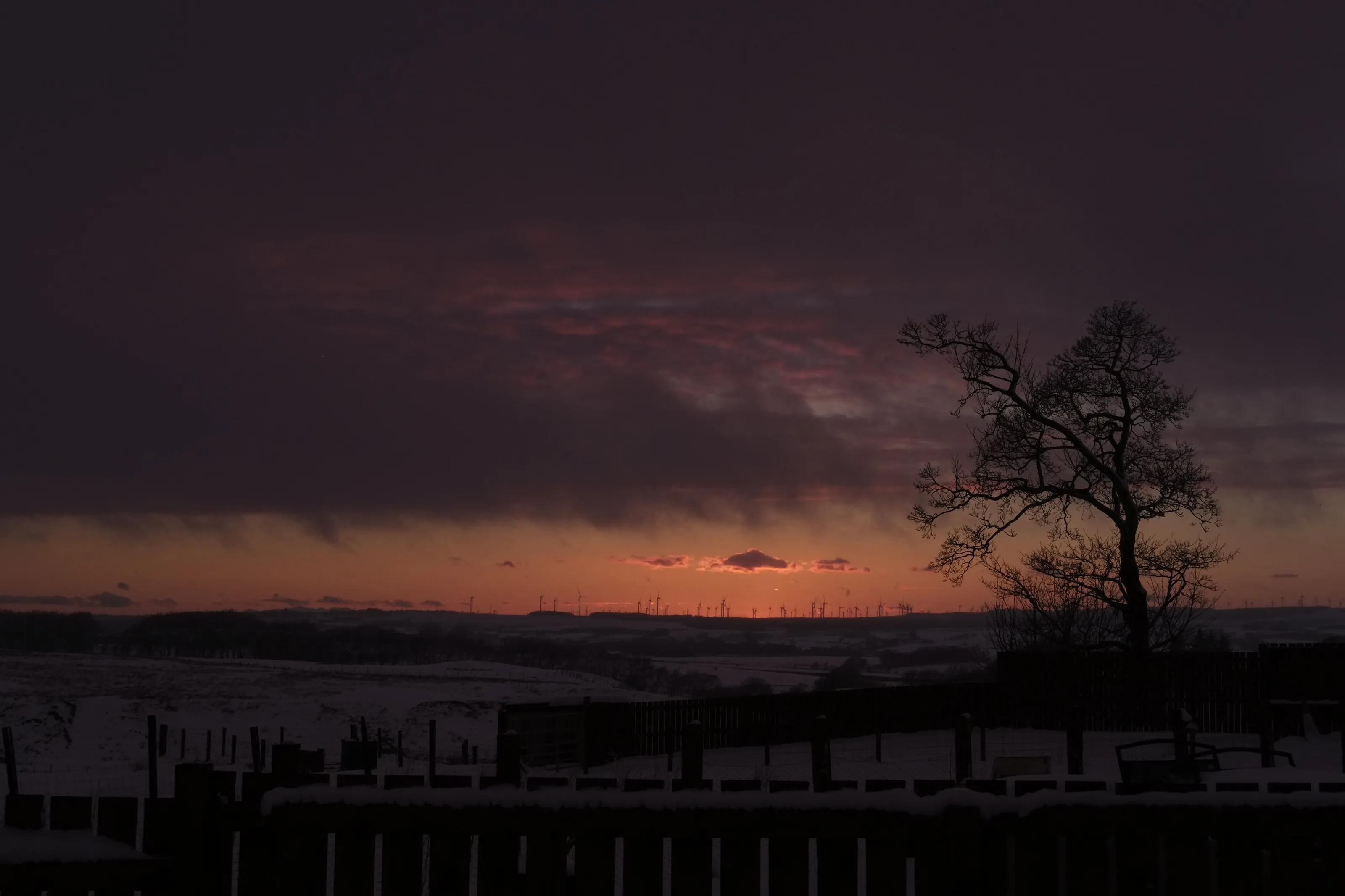 Windturbines at Sundown