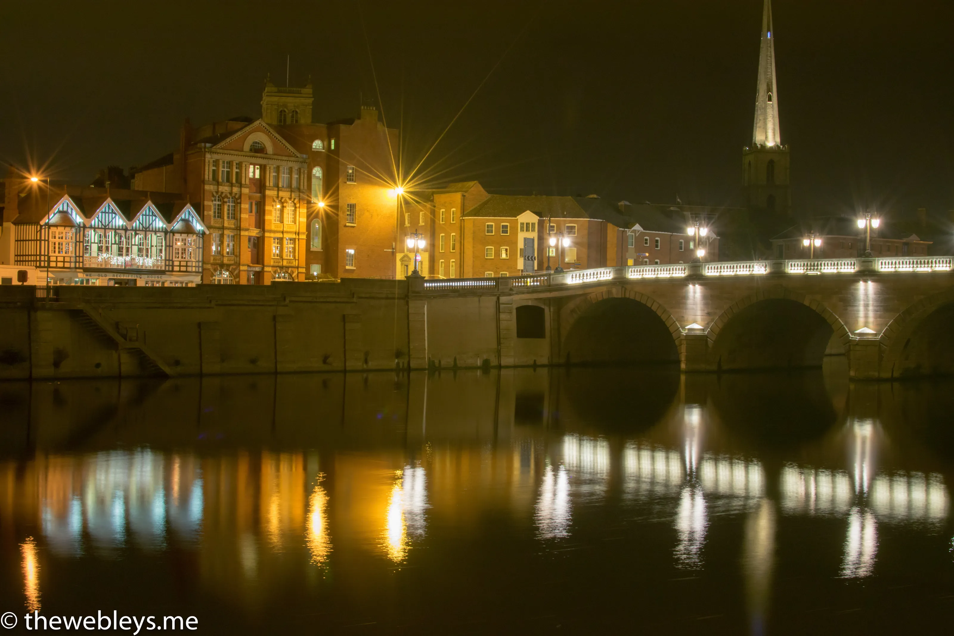 Worcester by night