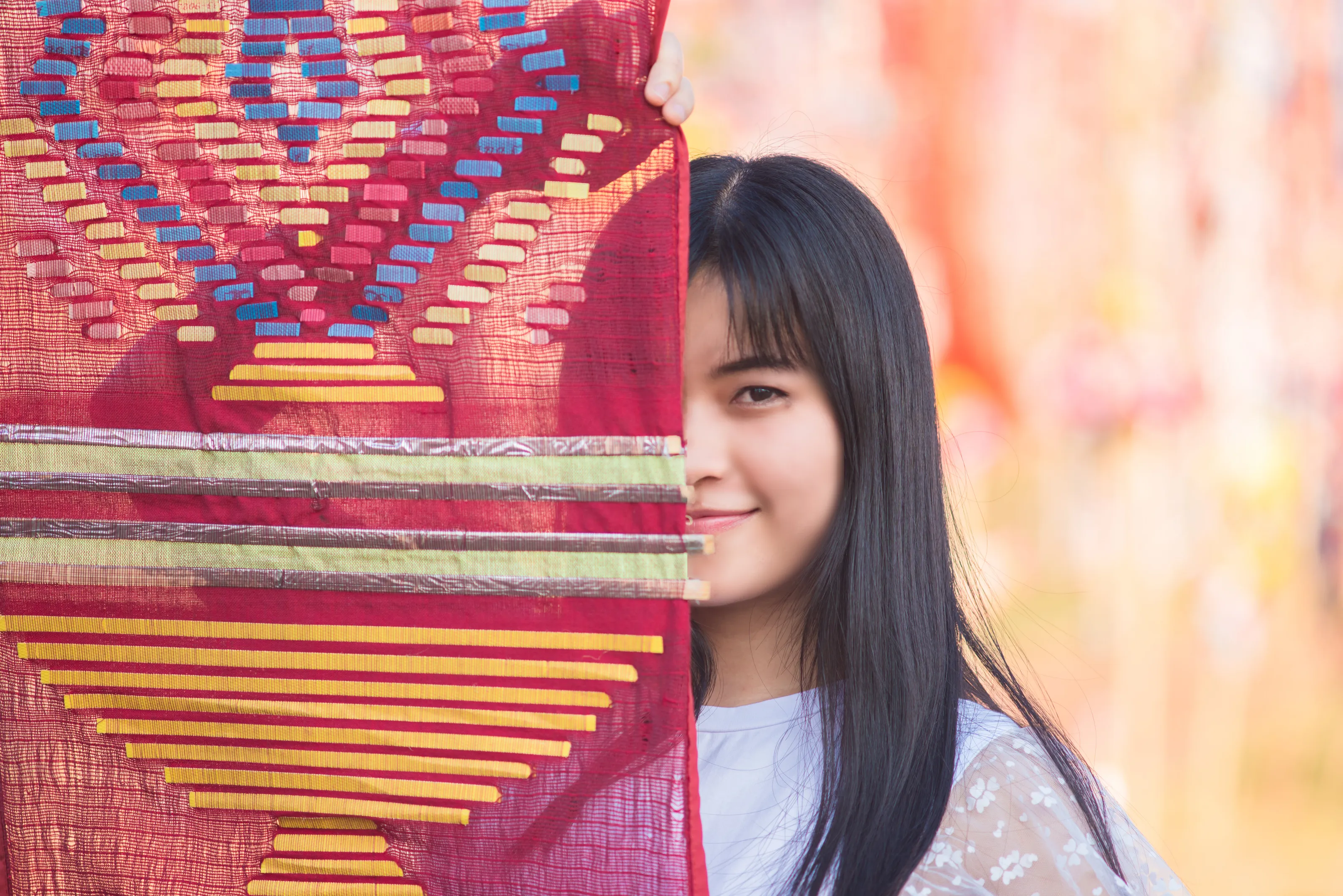 Colorful Tung flag Festival in Thailand