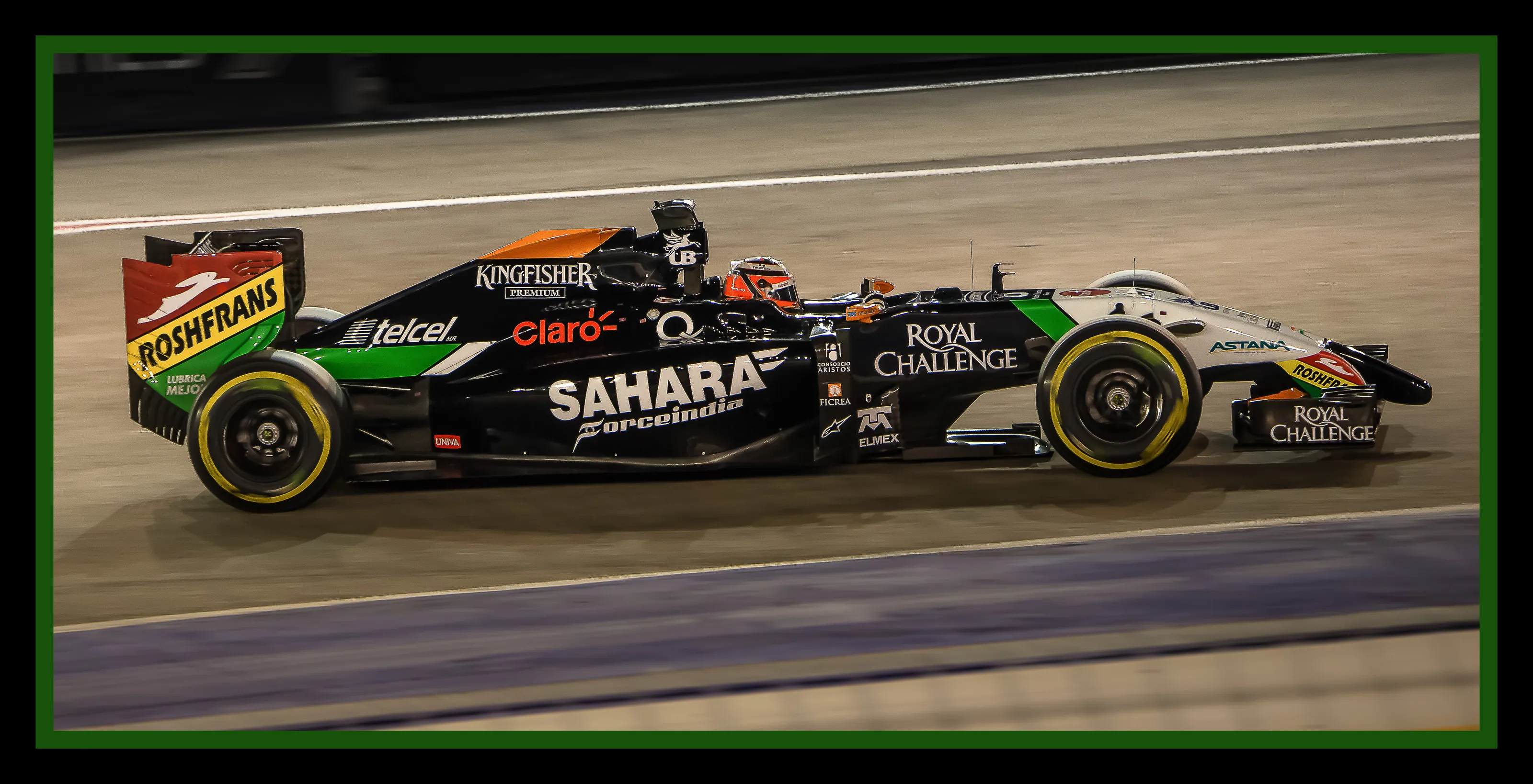 Force India Fly-by at Singpore Turn 2