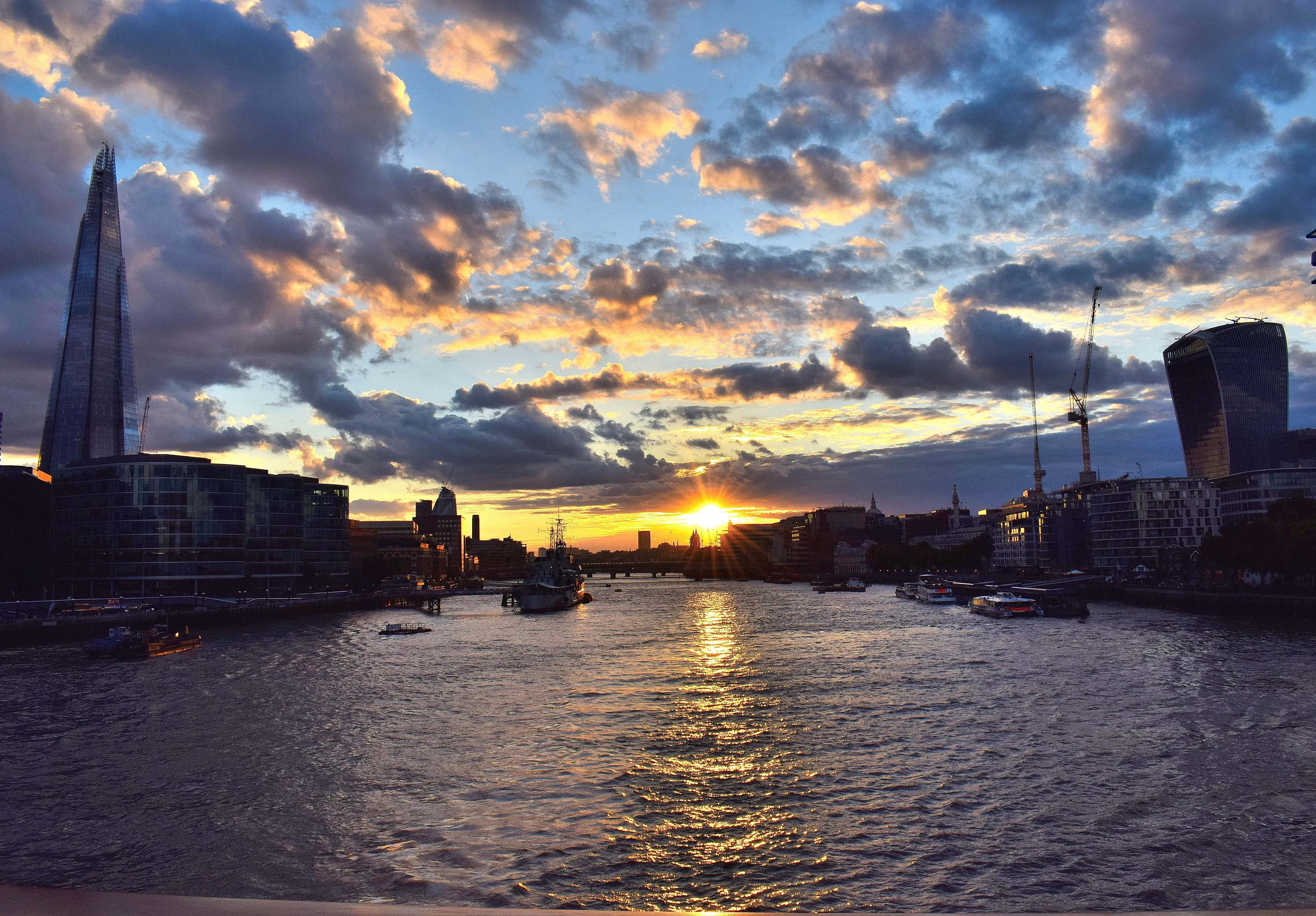 Sunset in London
