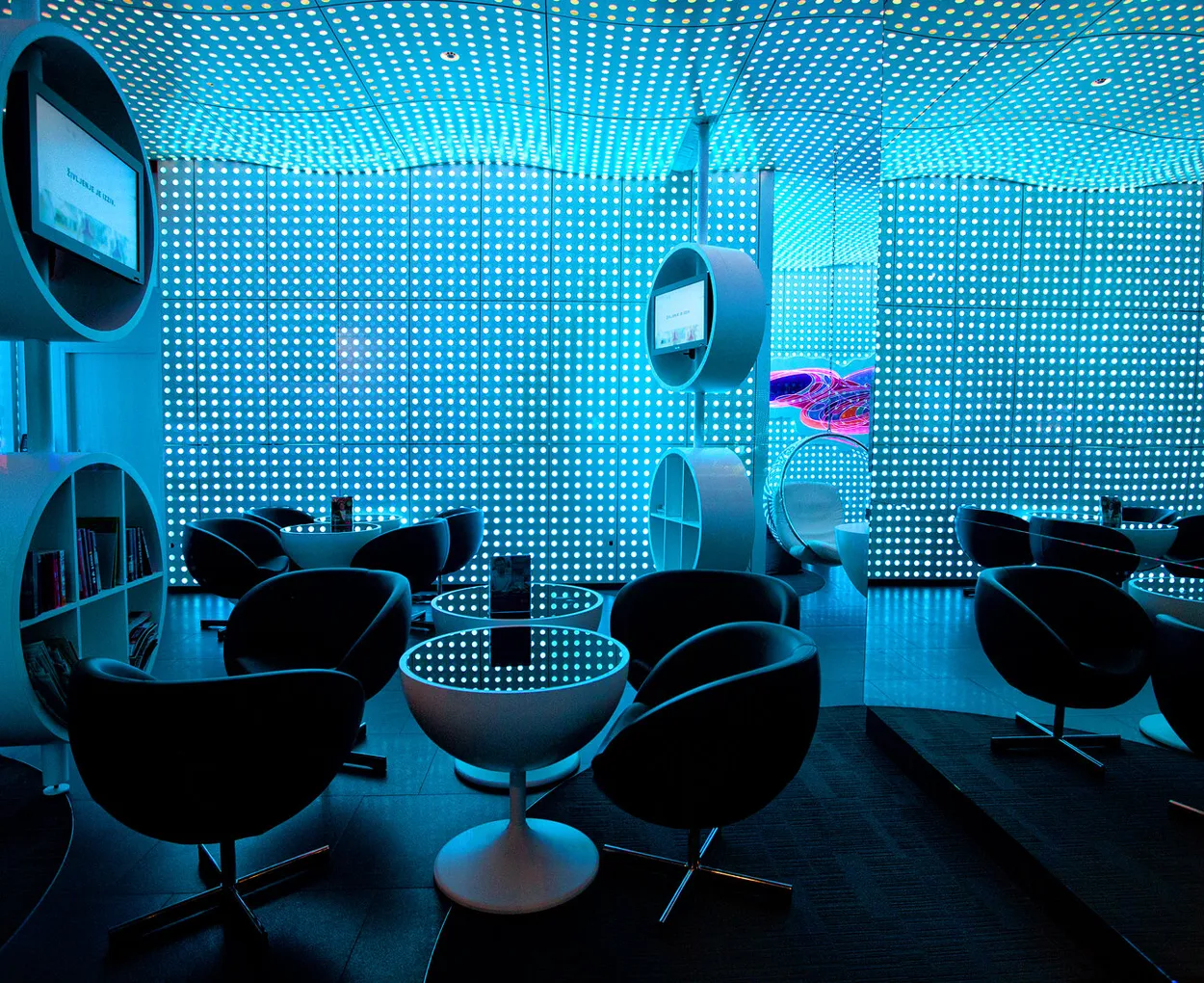 Modern and bluish