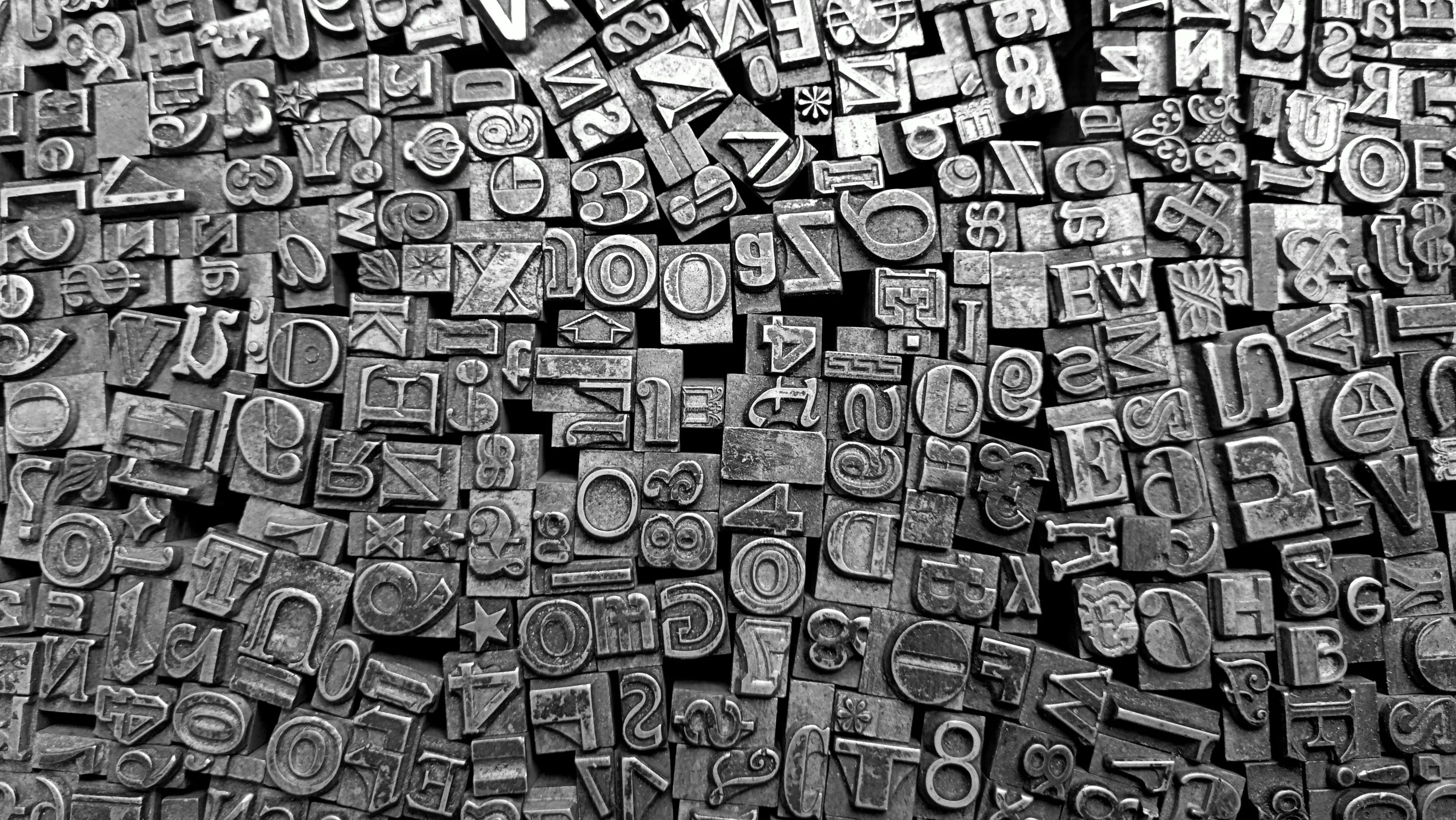 Letters and numbers