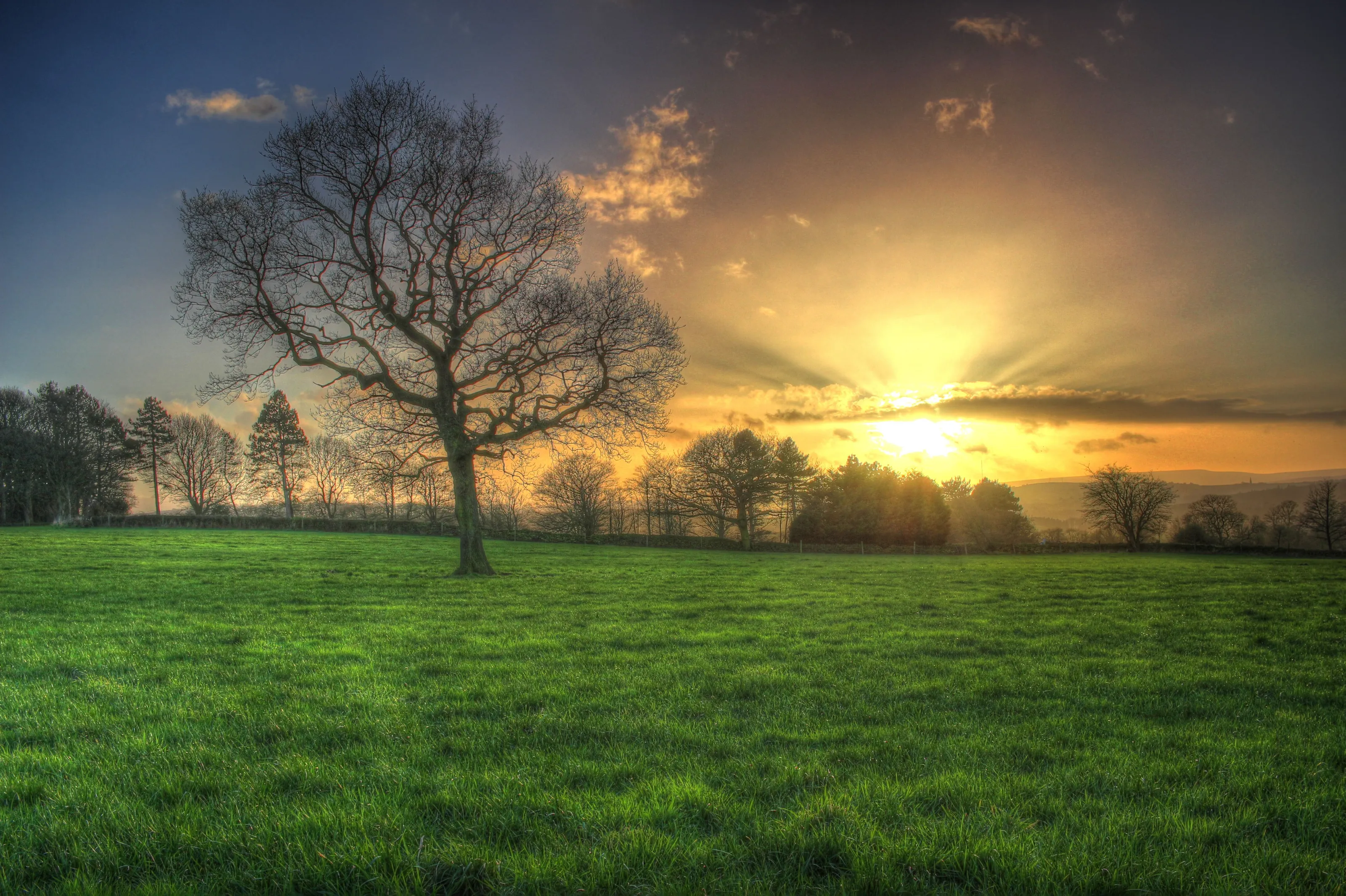 Sunset over Huddersfield