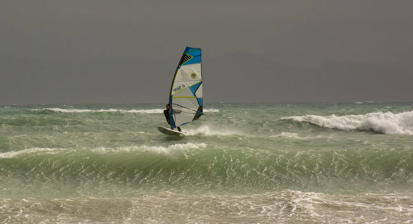 riding stormy seas