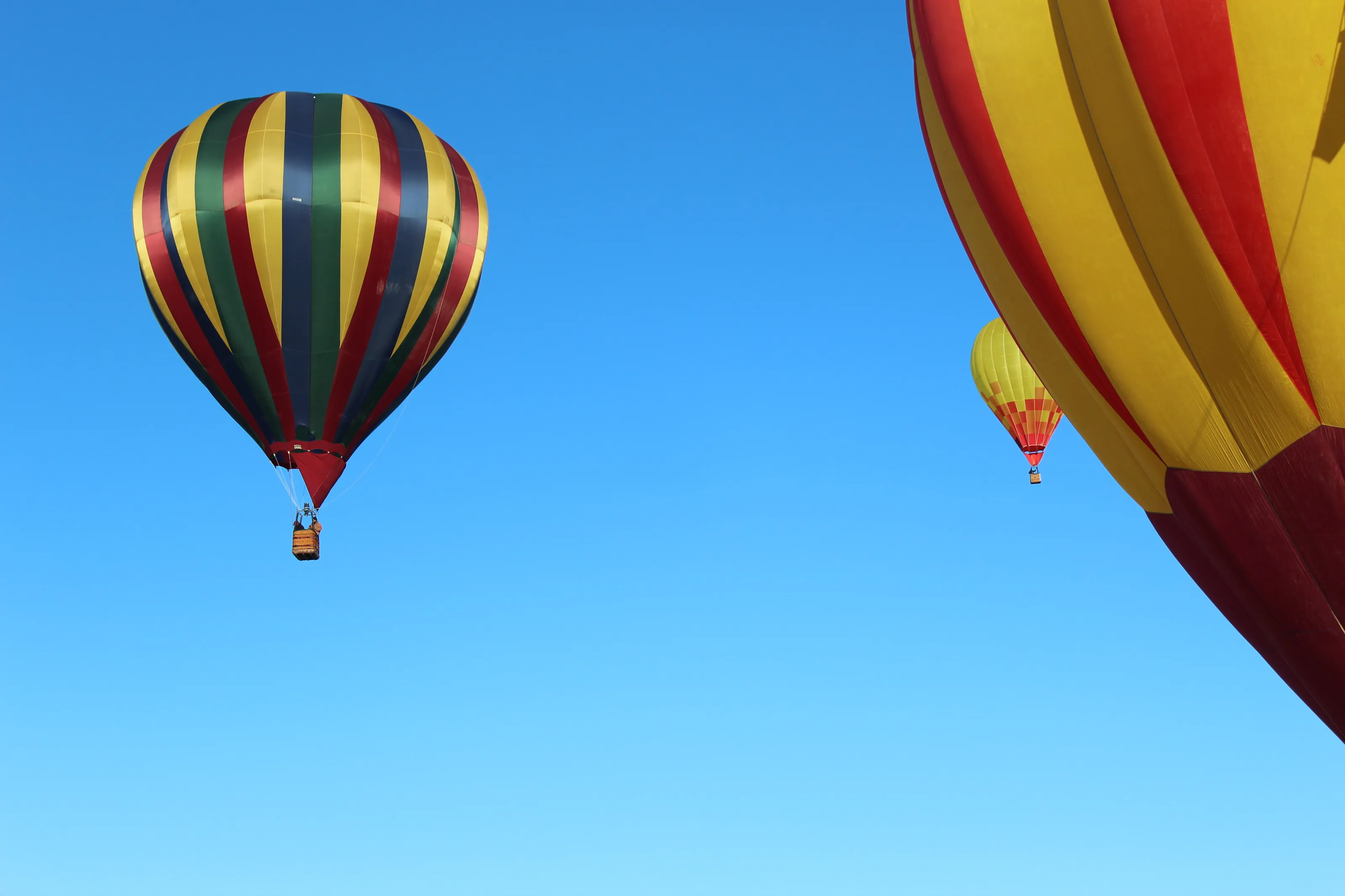 Three Balloons in flight