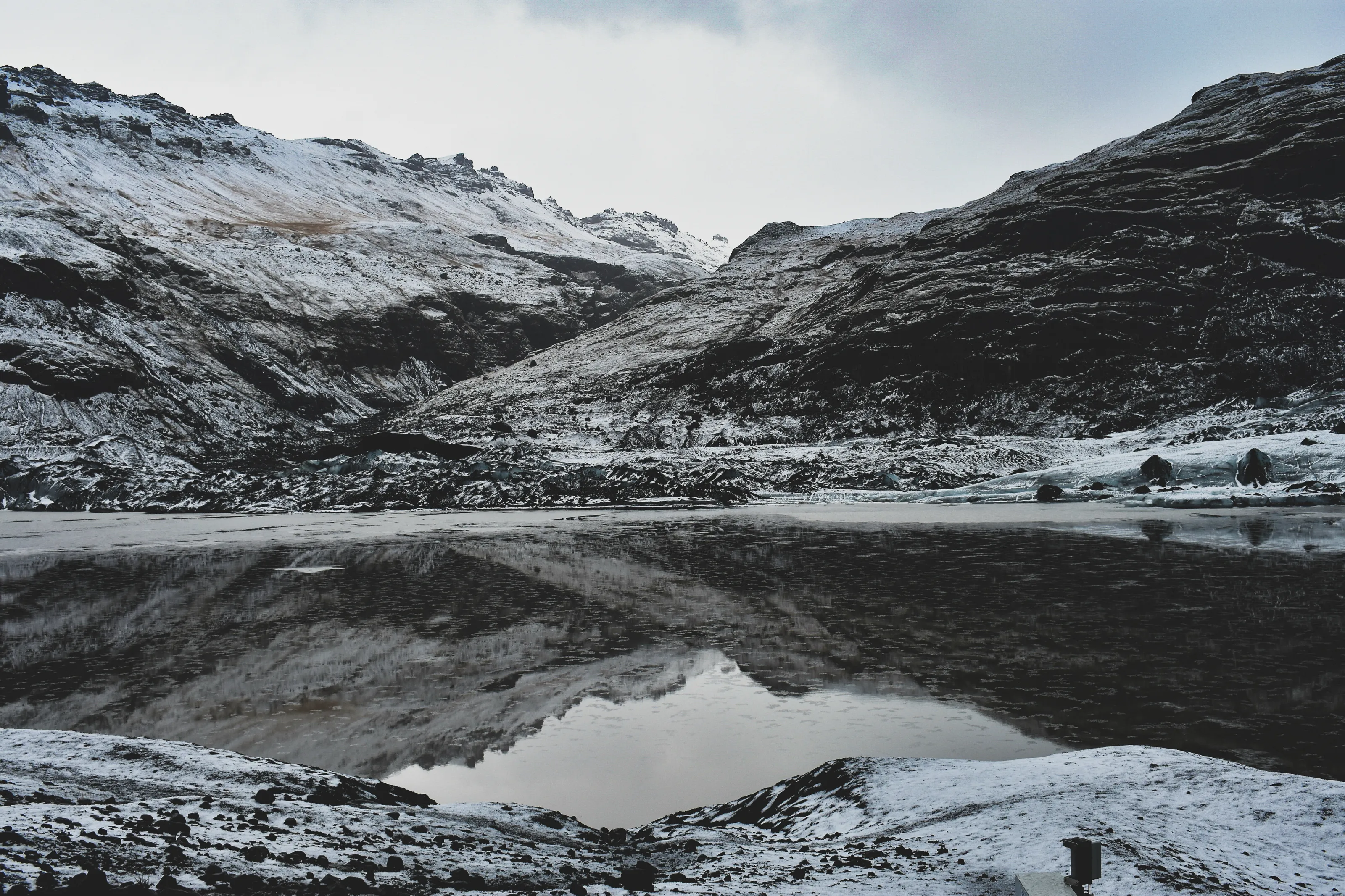 The melting glaciers of Iceland