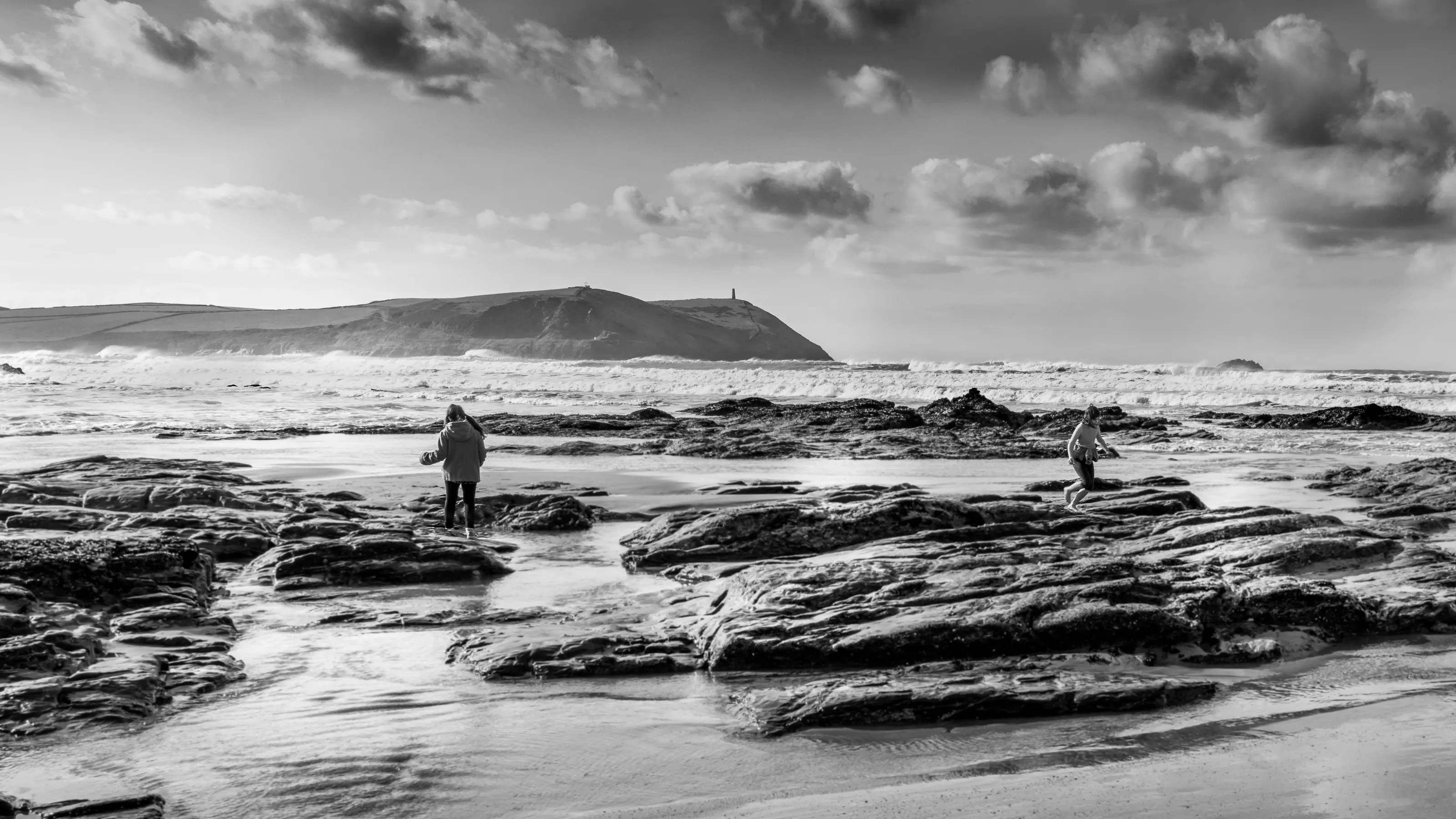Playing in Polzeath
