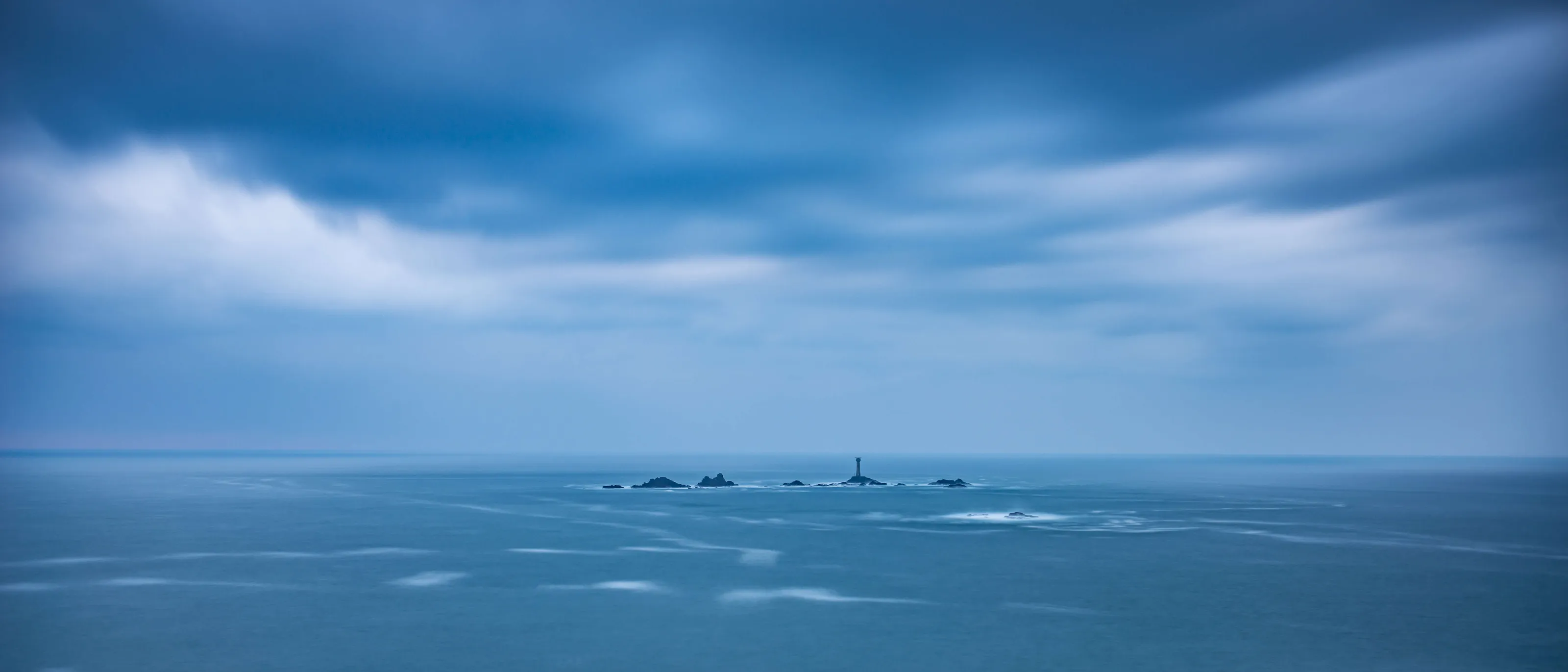 Longship Lighthouse distant view
