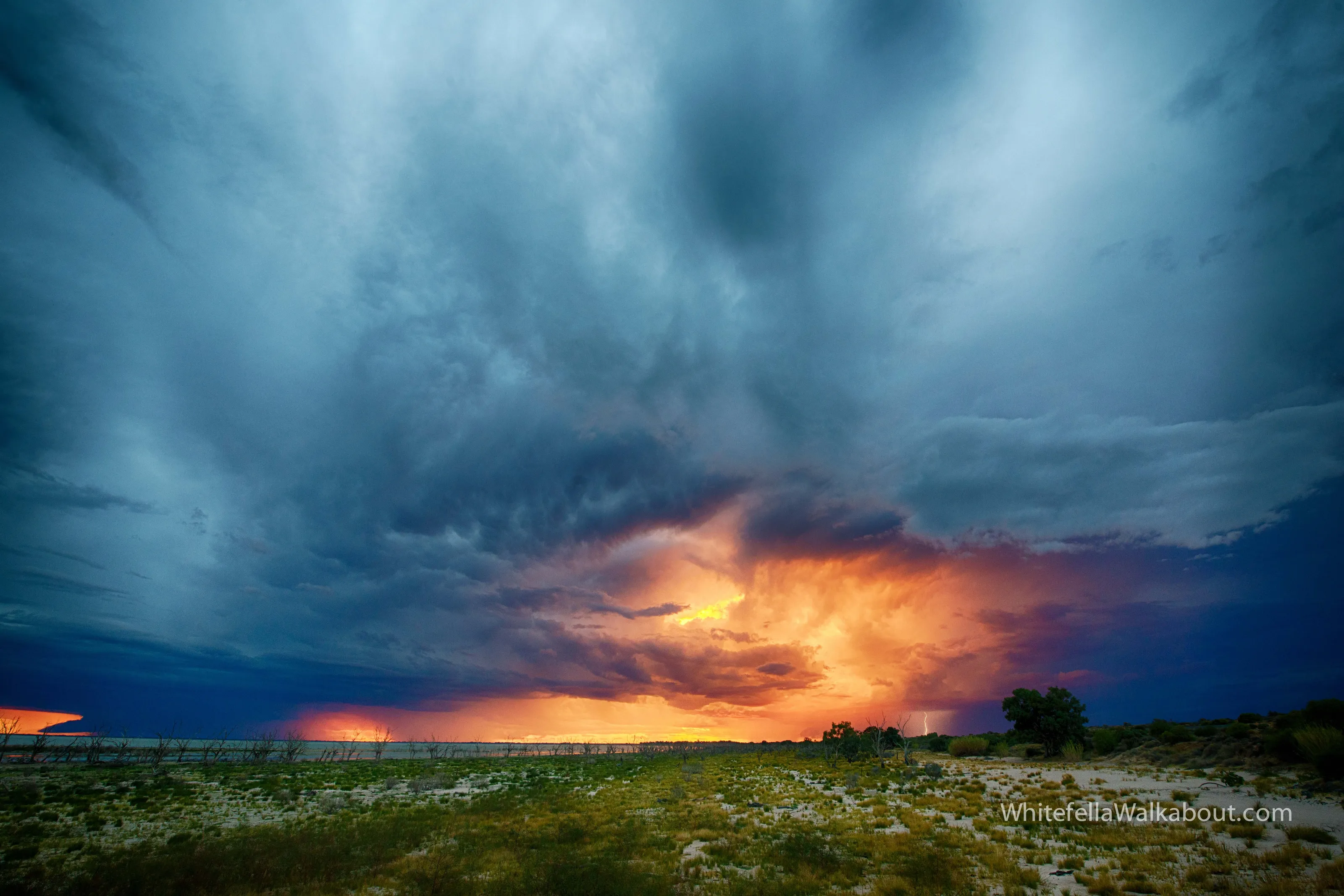 Storm over Menindee Lakes