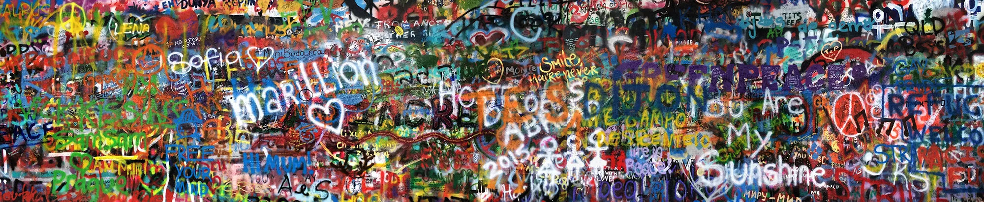 John Lennon Wall, Prague.