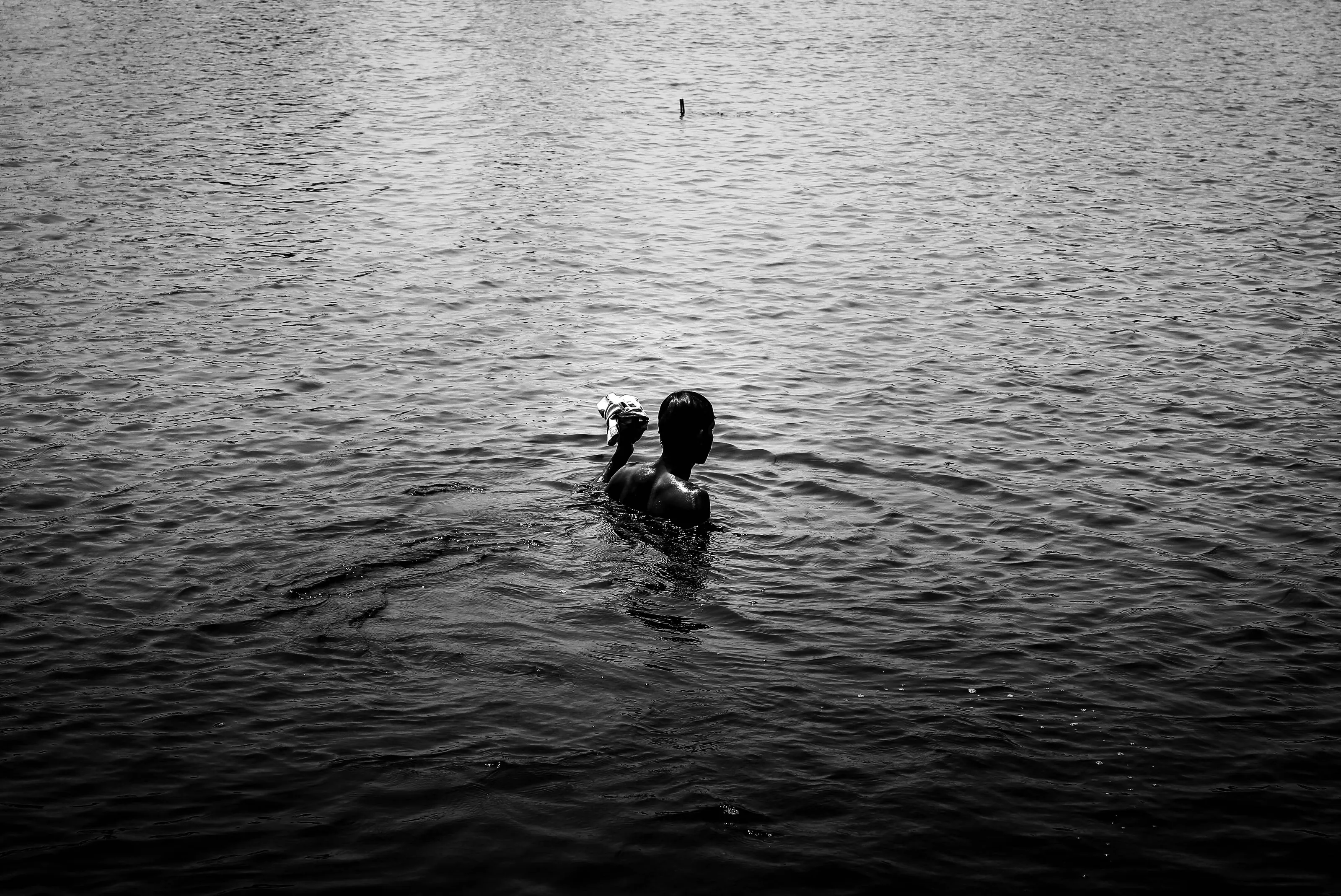 Swimmimng in monochrome!