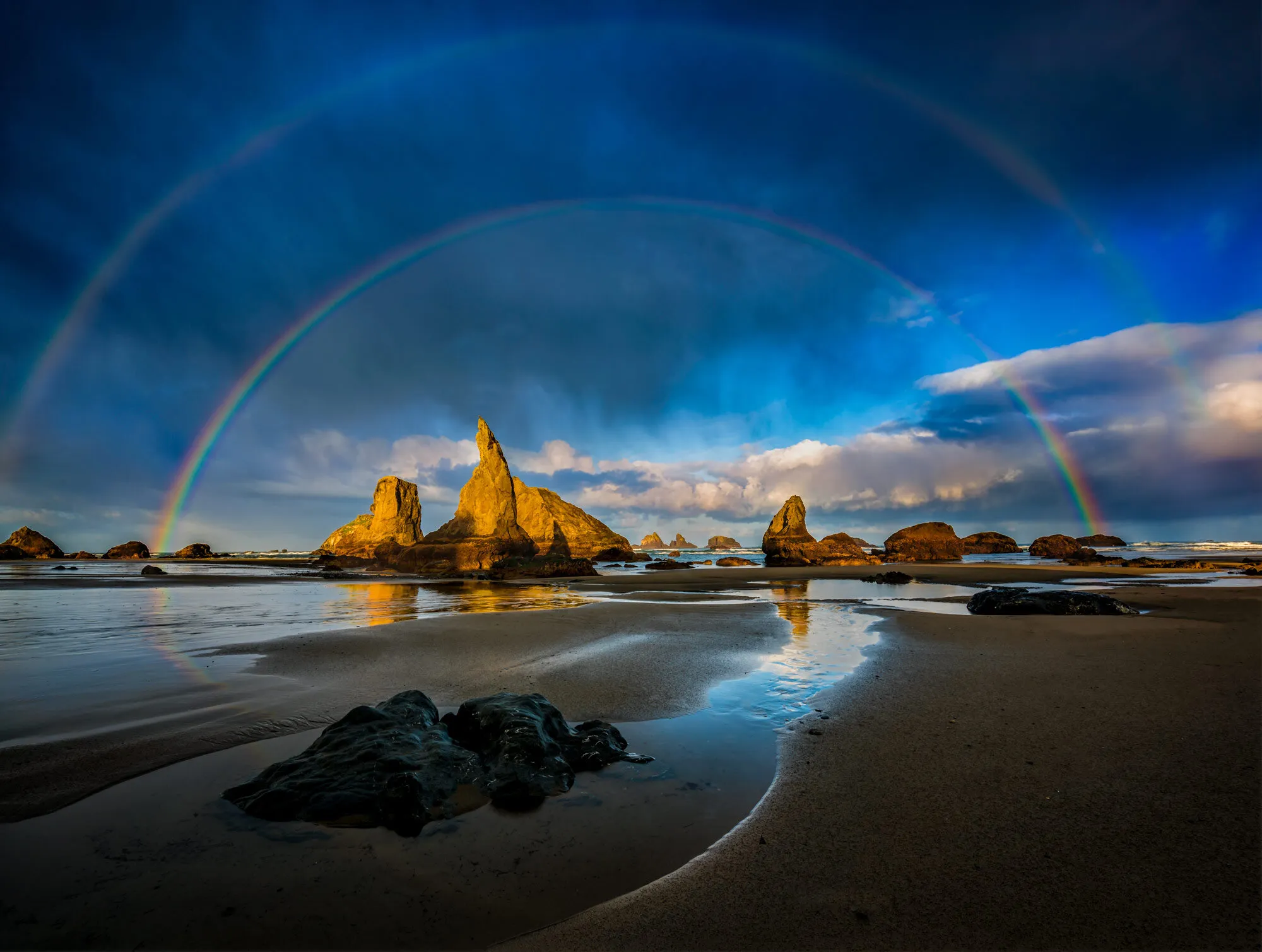 Double Rainbow at Wizard Hat