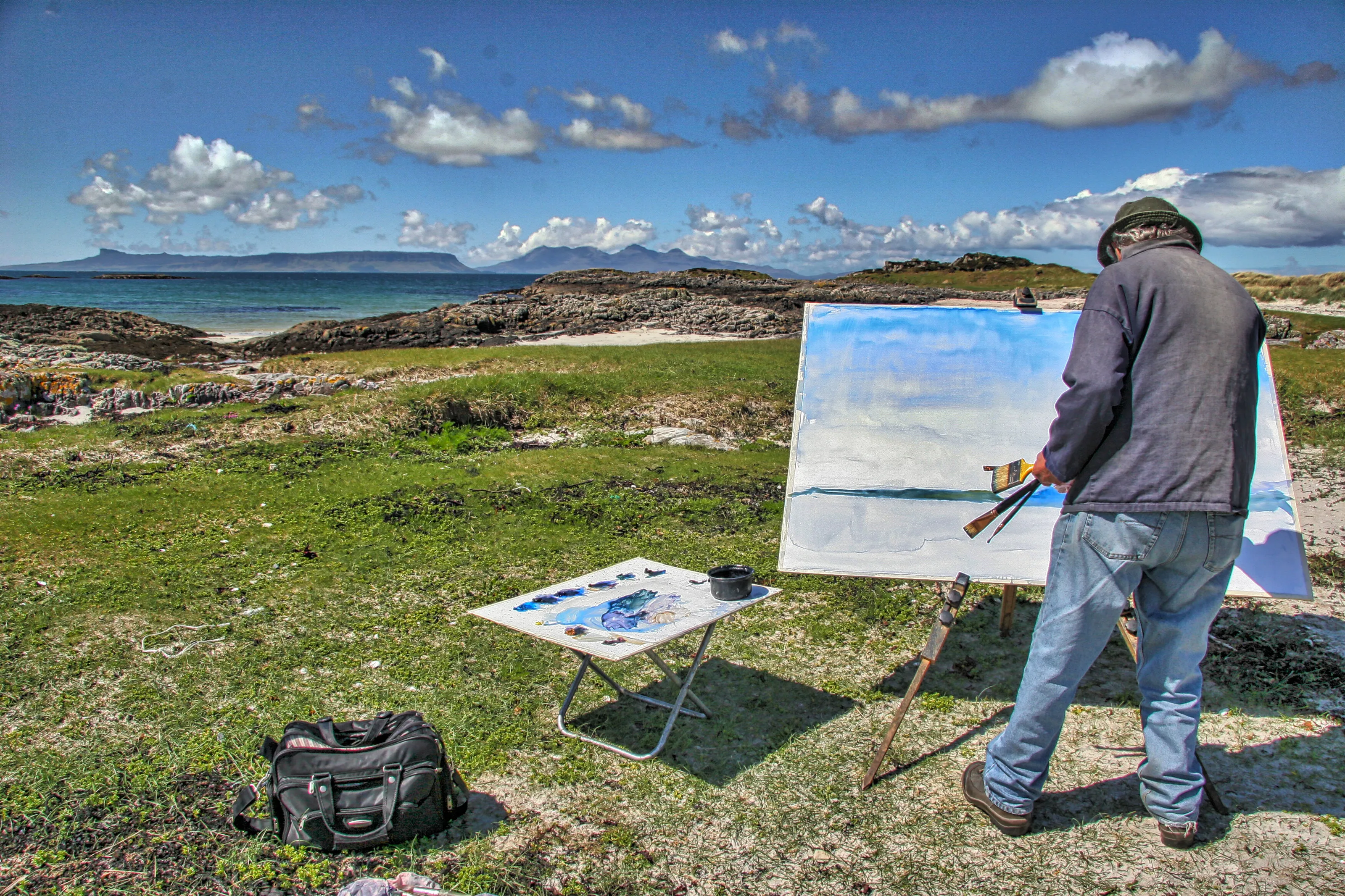 Artist near Portnaluchaig