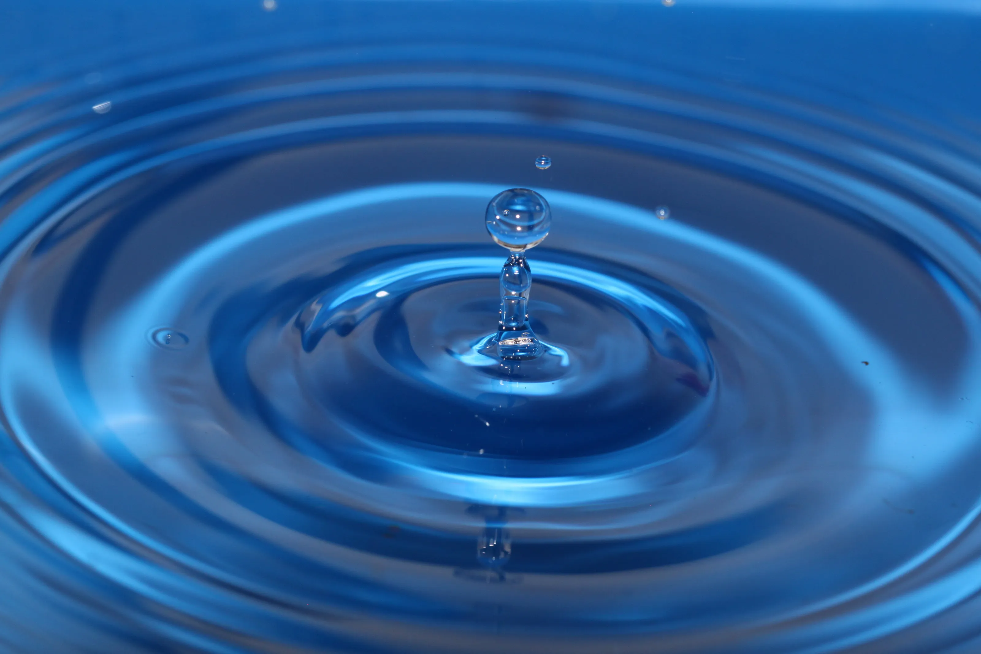 Blue water drop