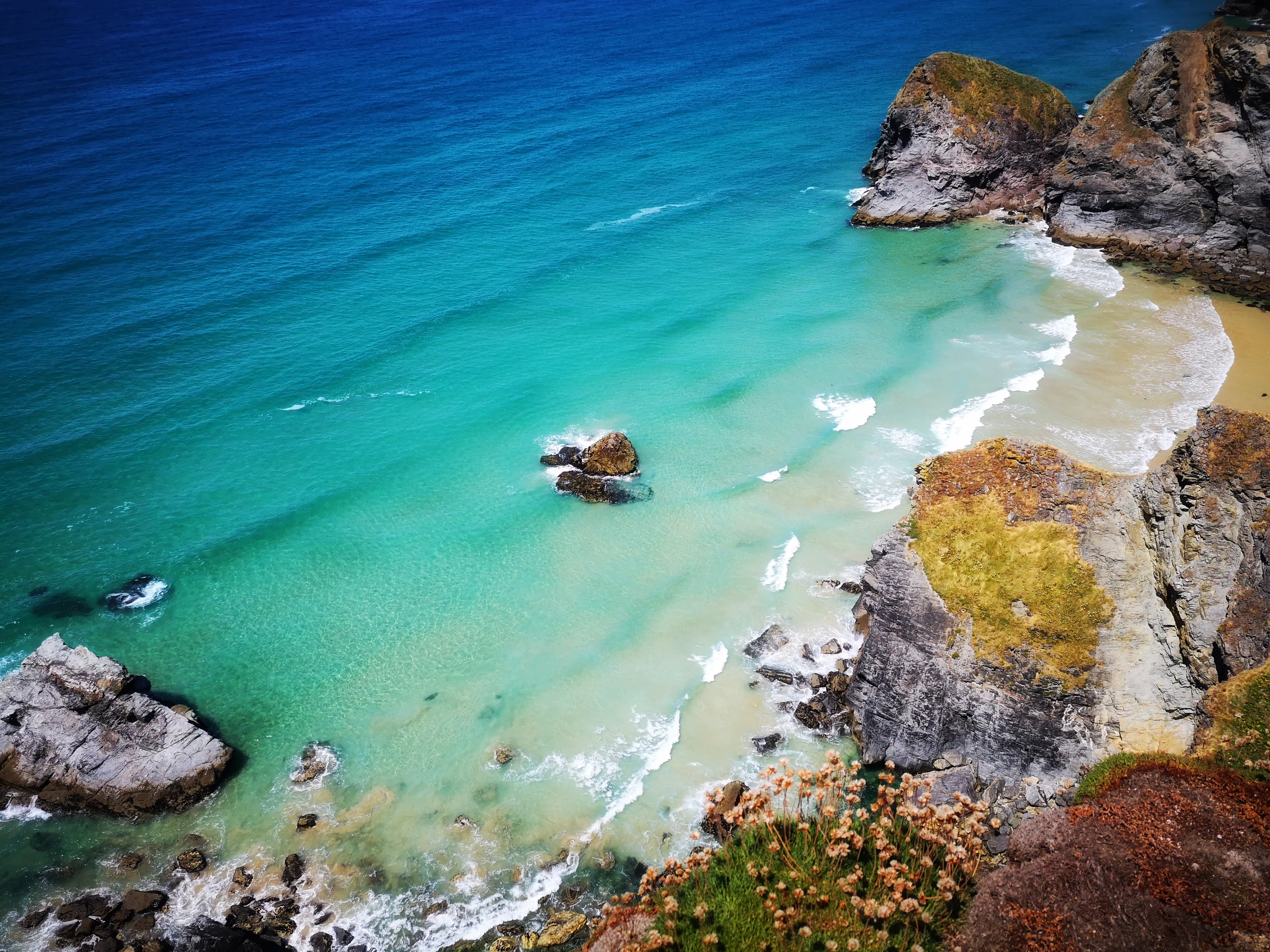 Bedruthan Steps, Cornwall, UK