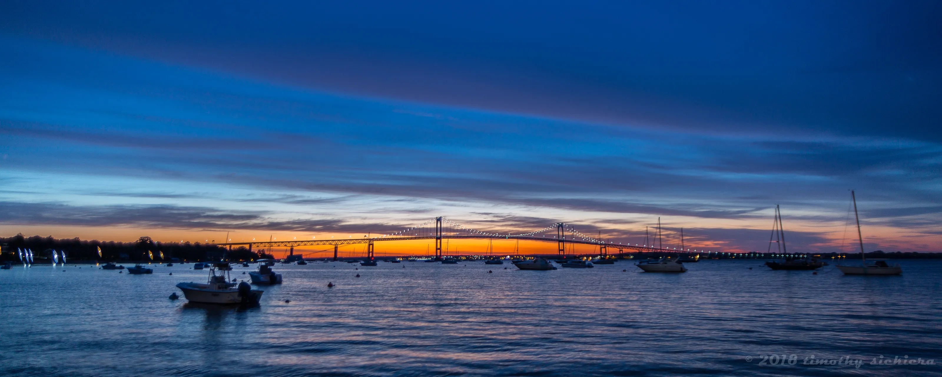 Newport Bridge at Sunrise