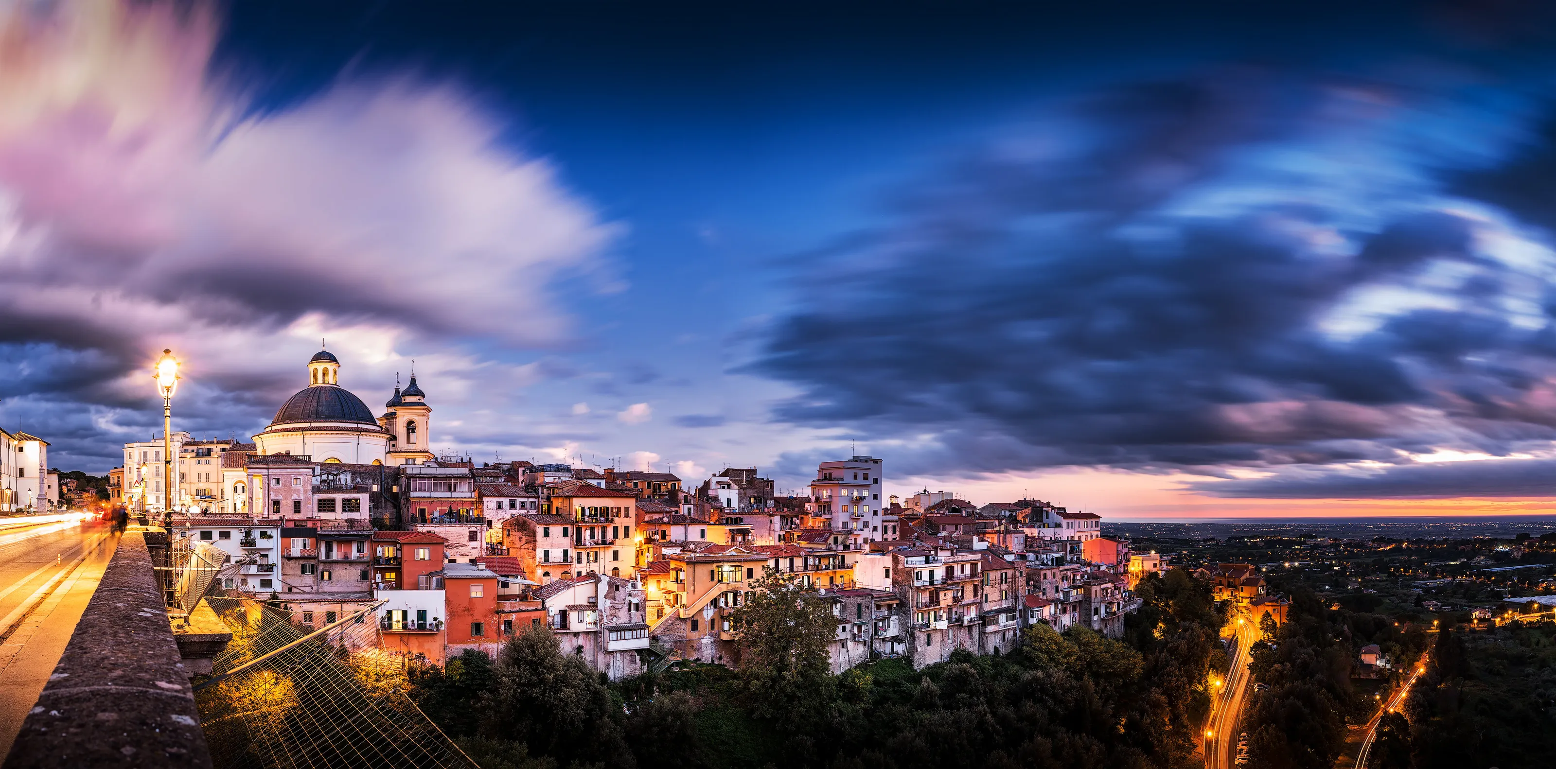 Blue hour in Ariccia