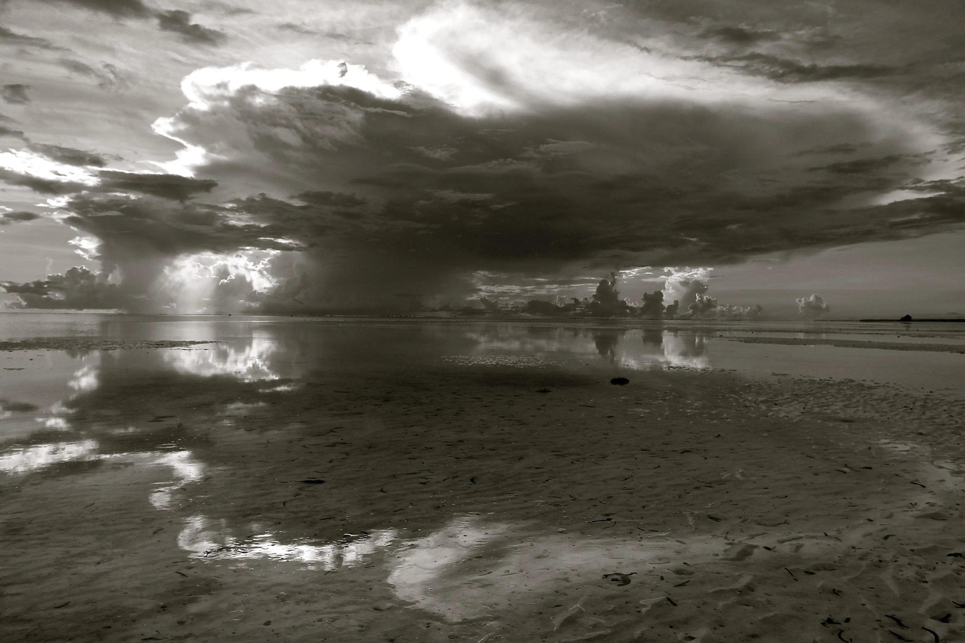 Reflections of sunrise