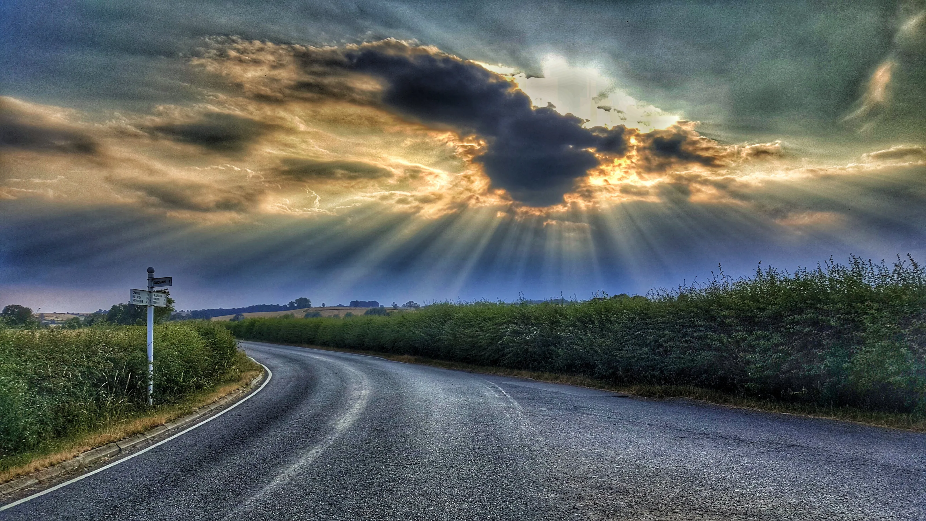 Rays of sunshine.