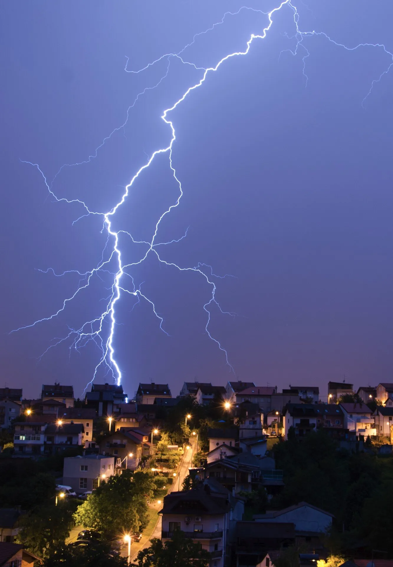 Lighting above City