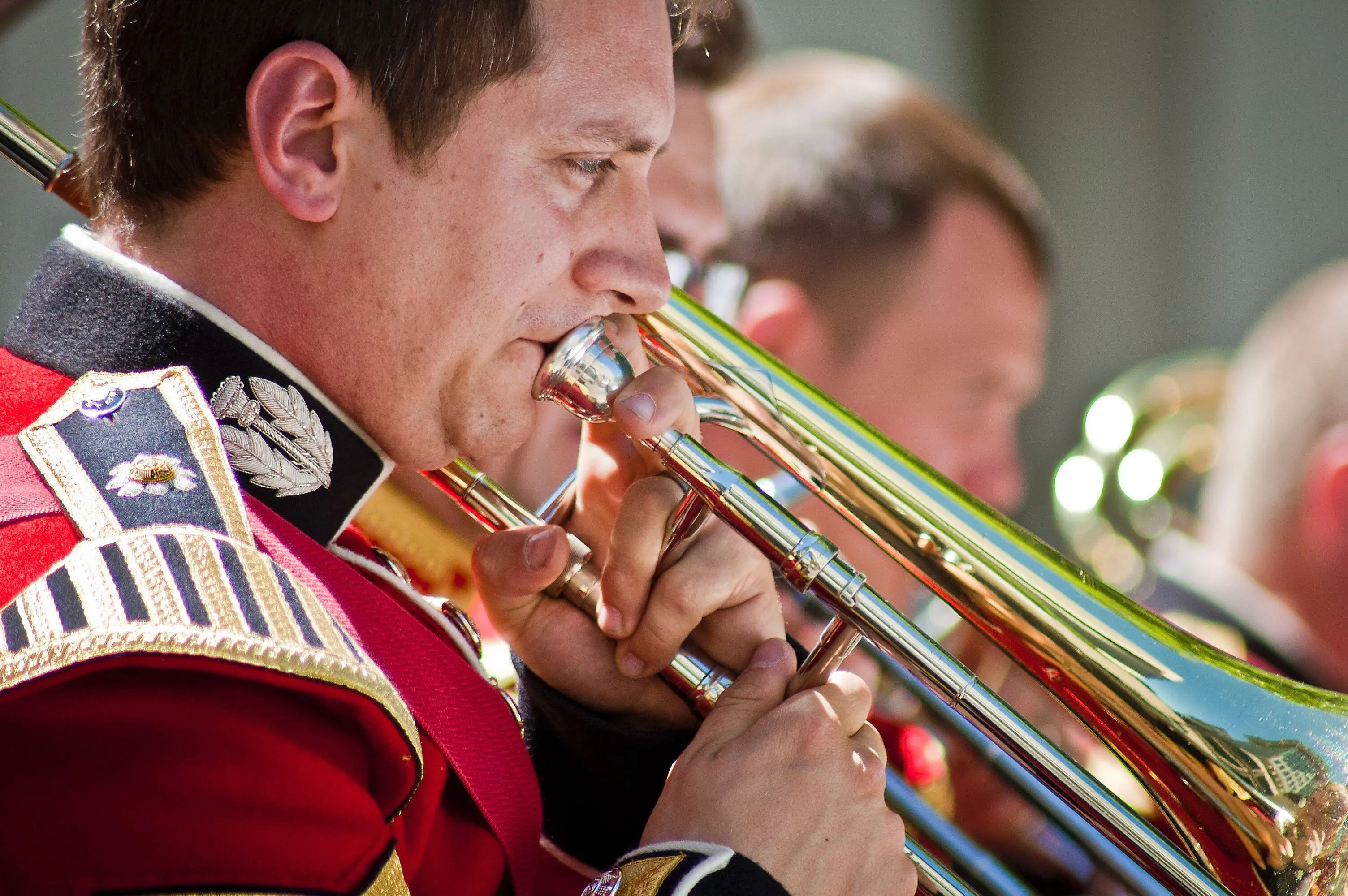 Trombonist in the Scots Guards