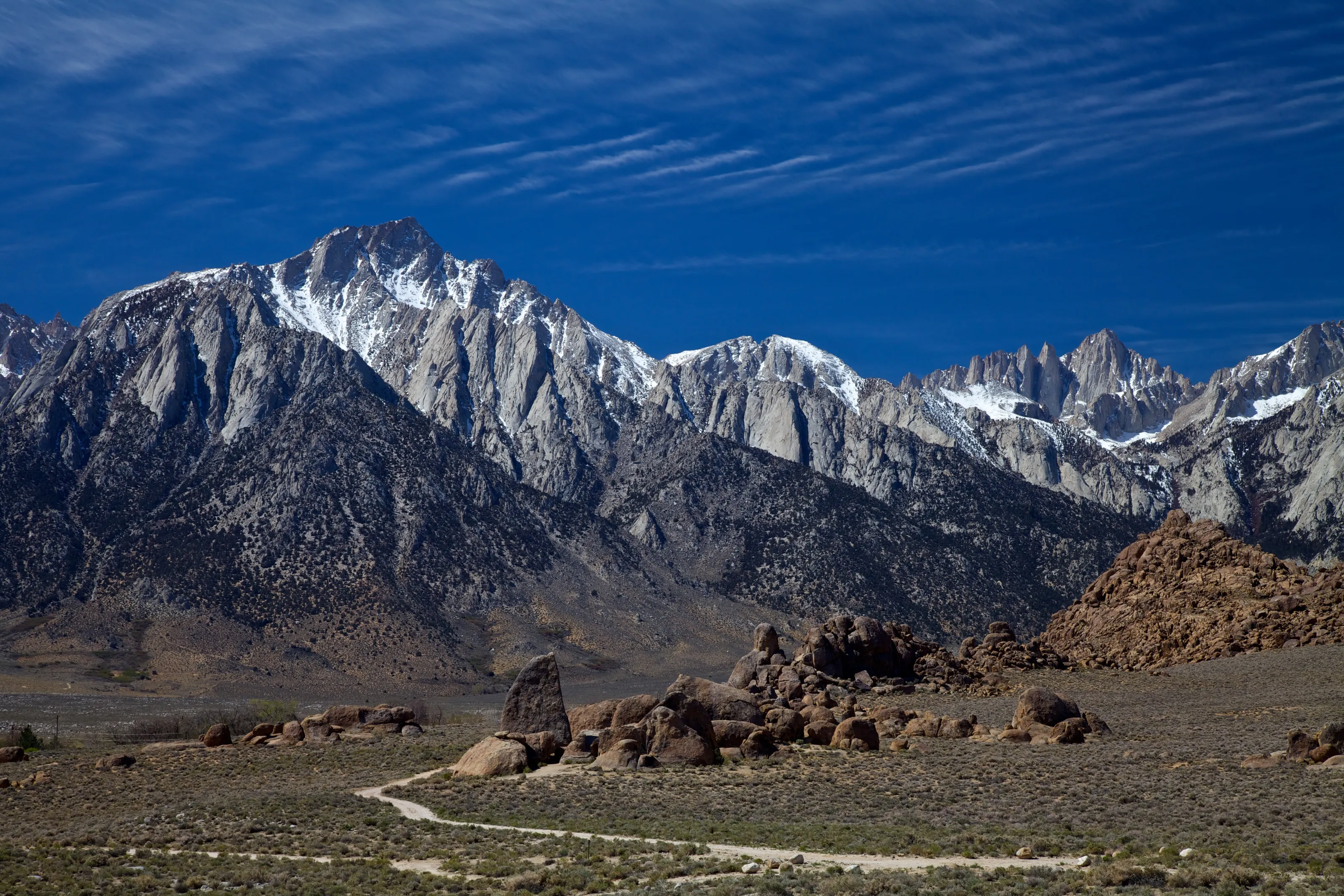 California Sierras from The Alabama Hills