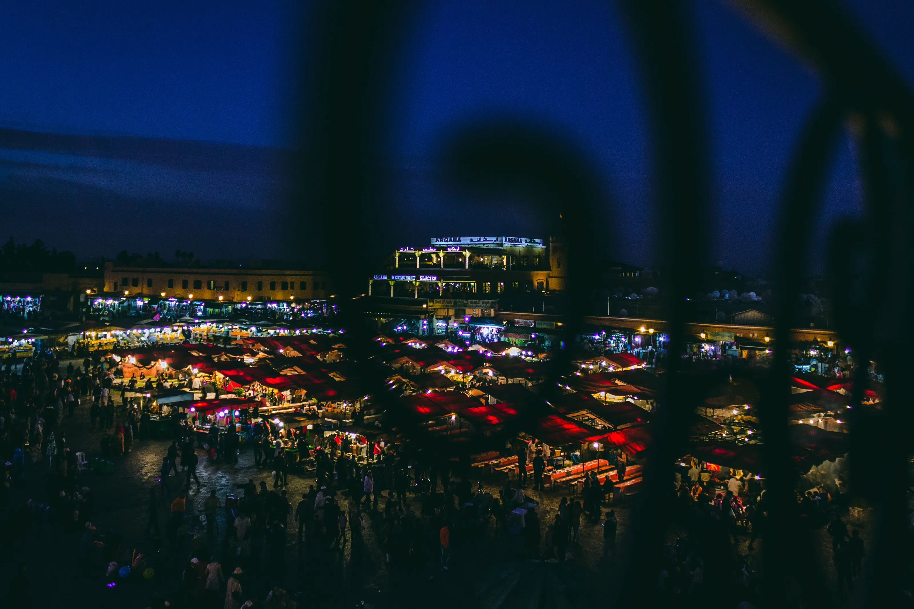 Jemaa El-Fnaa at night