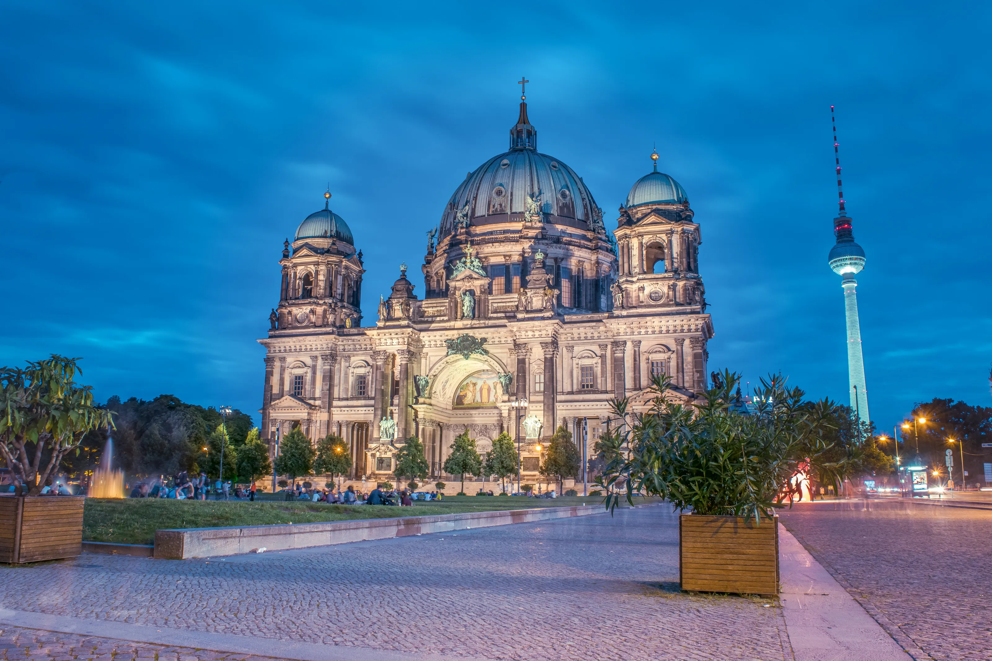 Berlin Cathedral by night