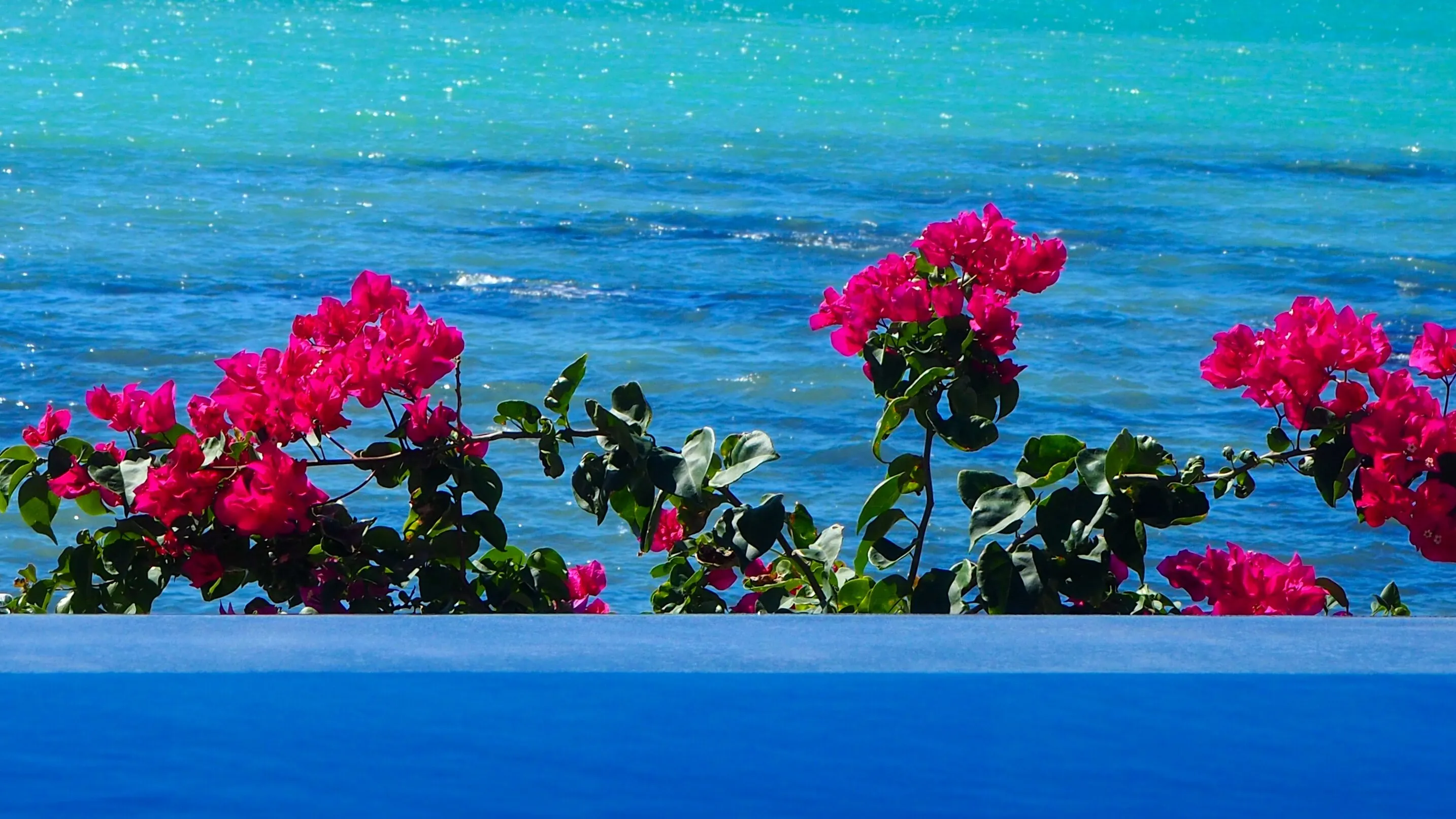 Pink, Blue and Green