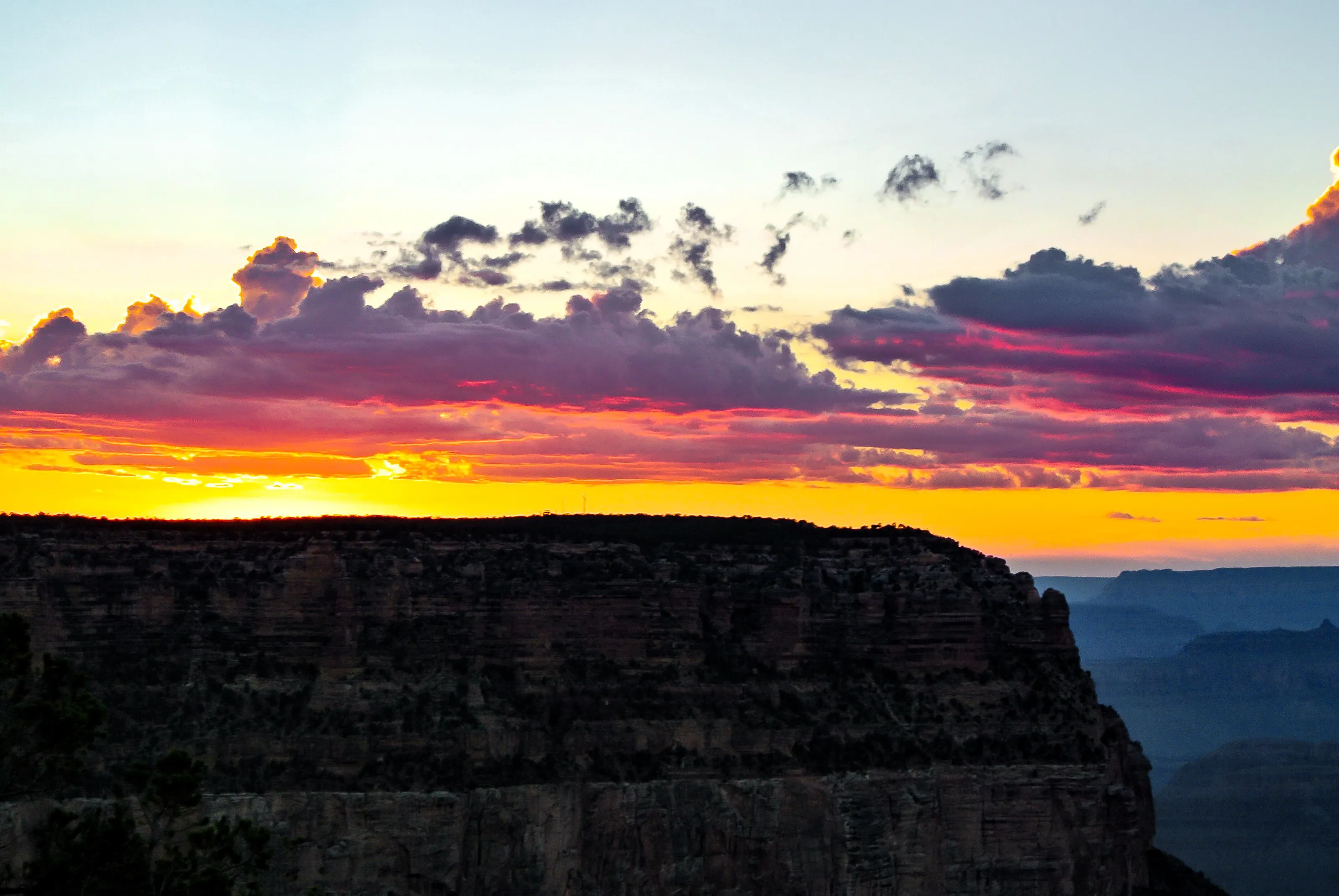 Sunset over west Canyon