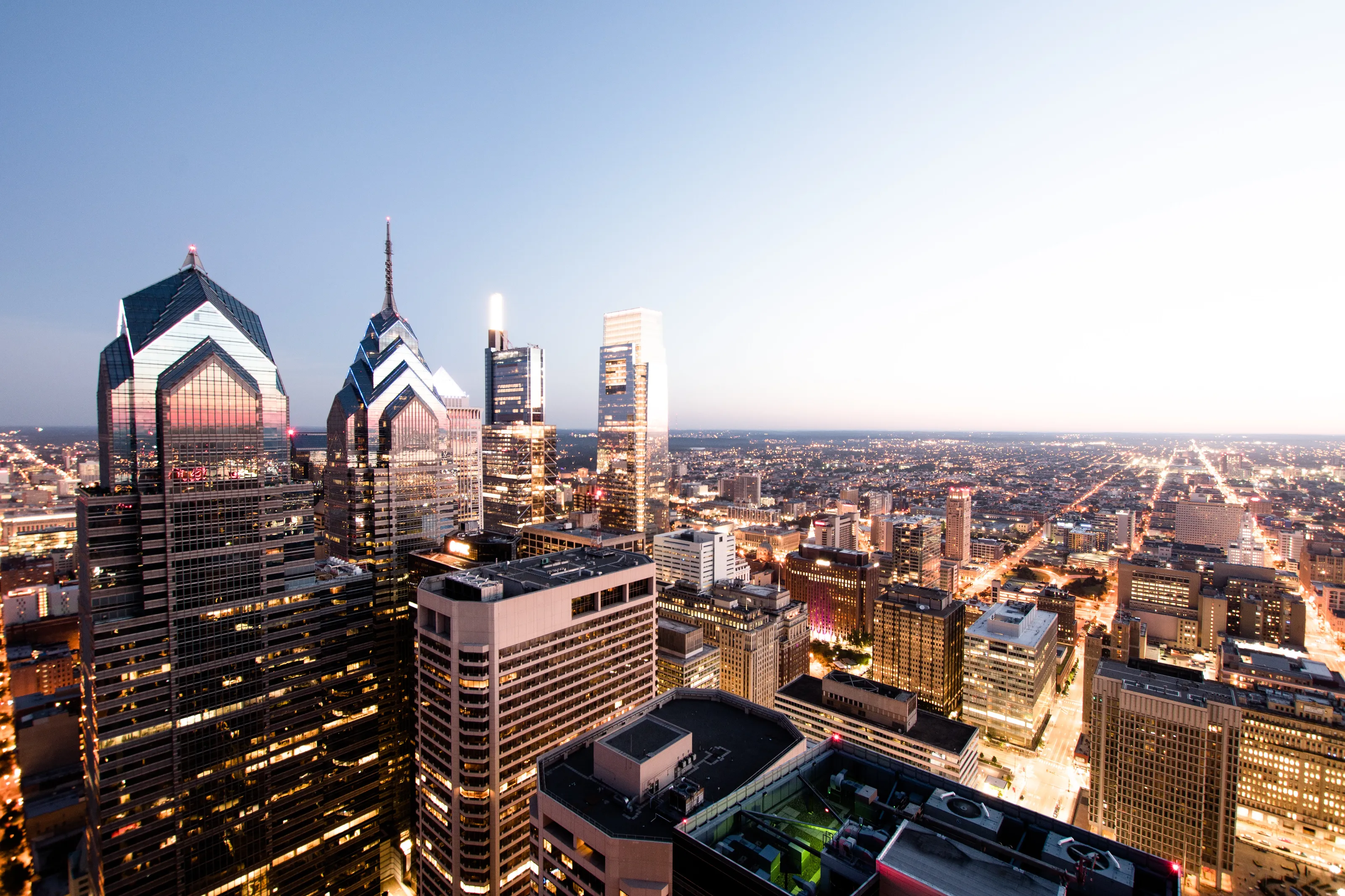 Philadelphia at night