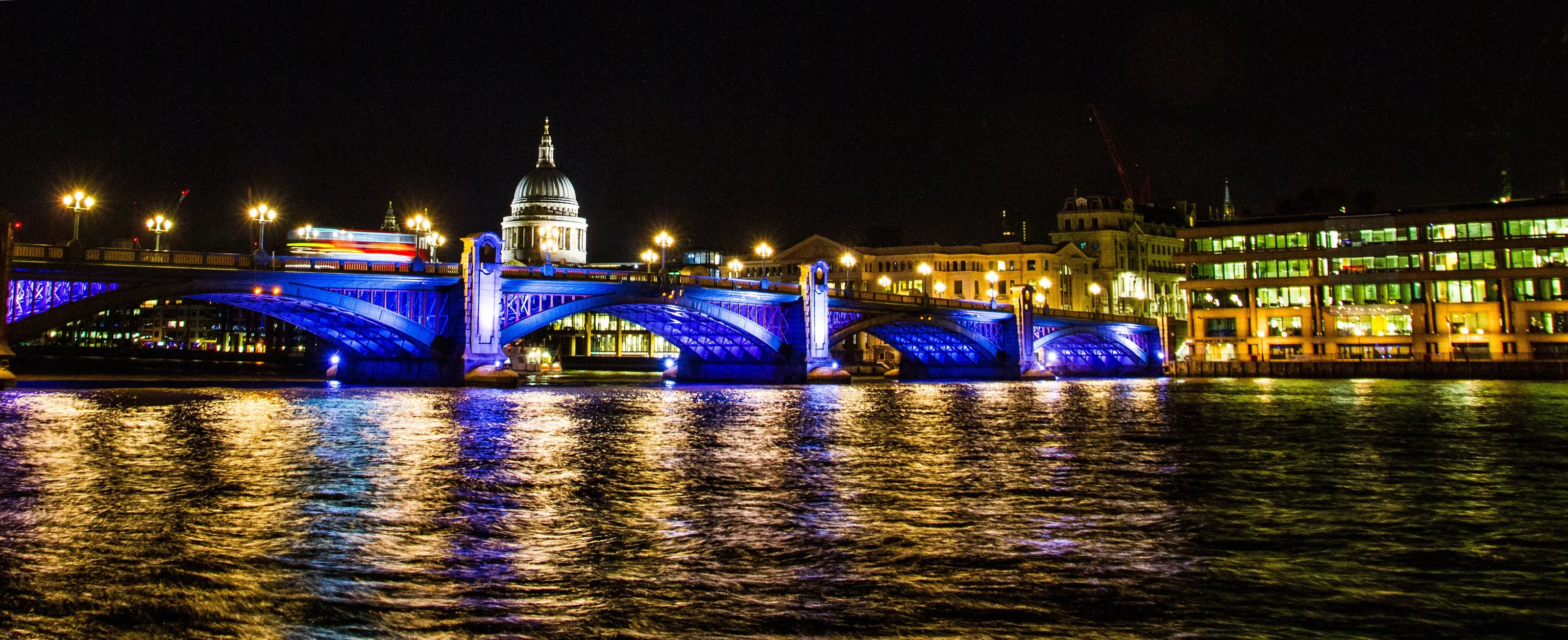 Southwark Bridge from the south bank