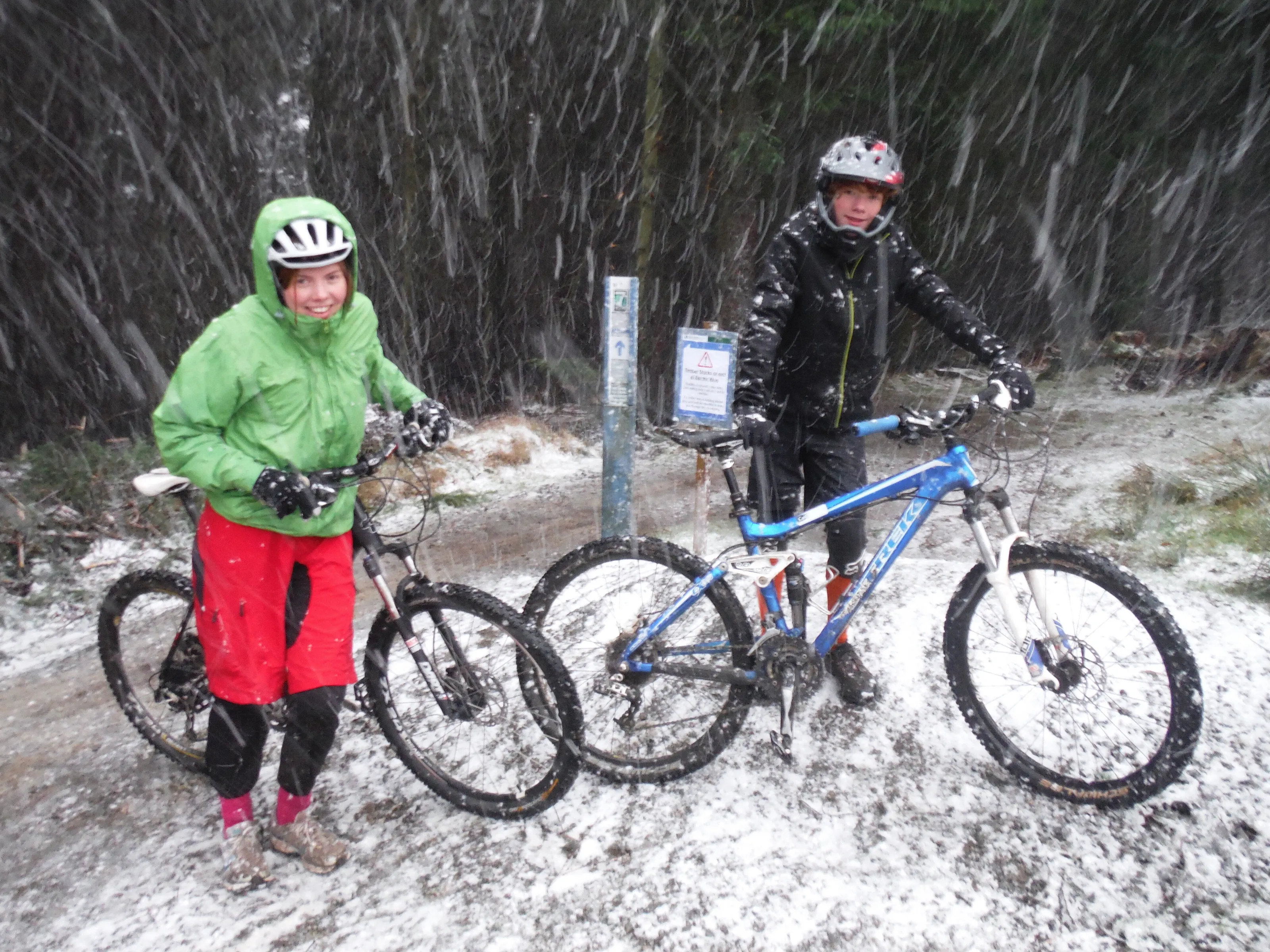Mountain Biking - There is no such thing as bad weather....