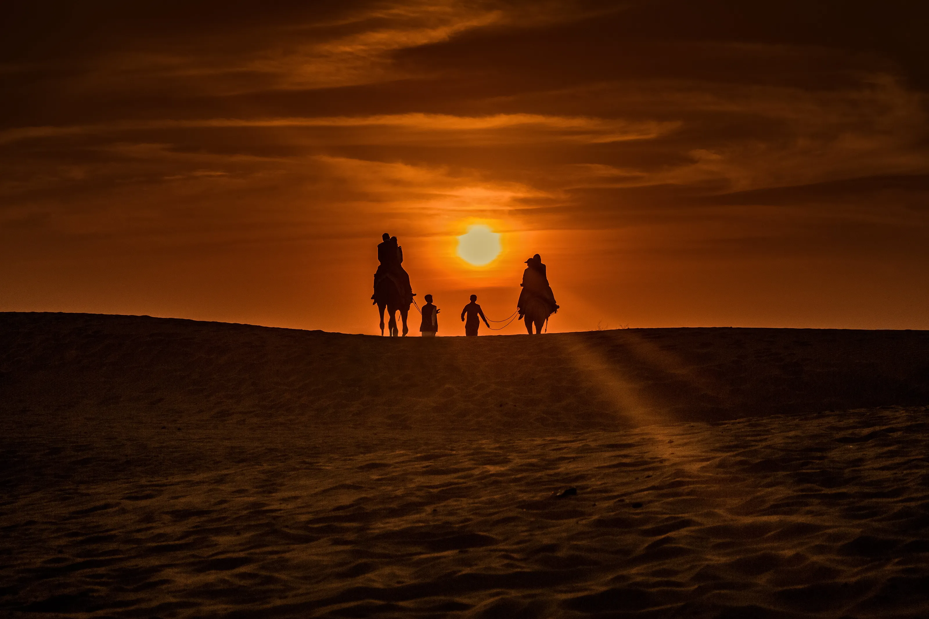 Sunset of Thar Desert