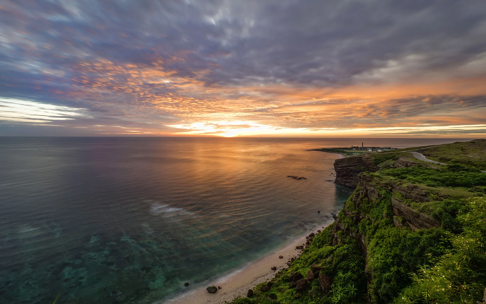 Sunrise on the sea