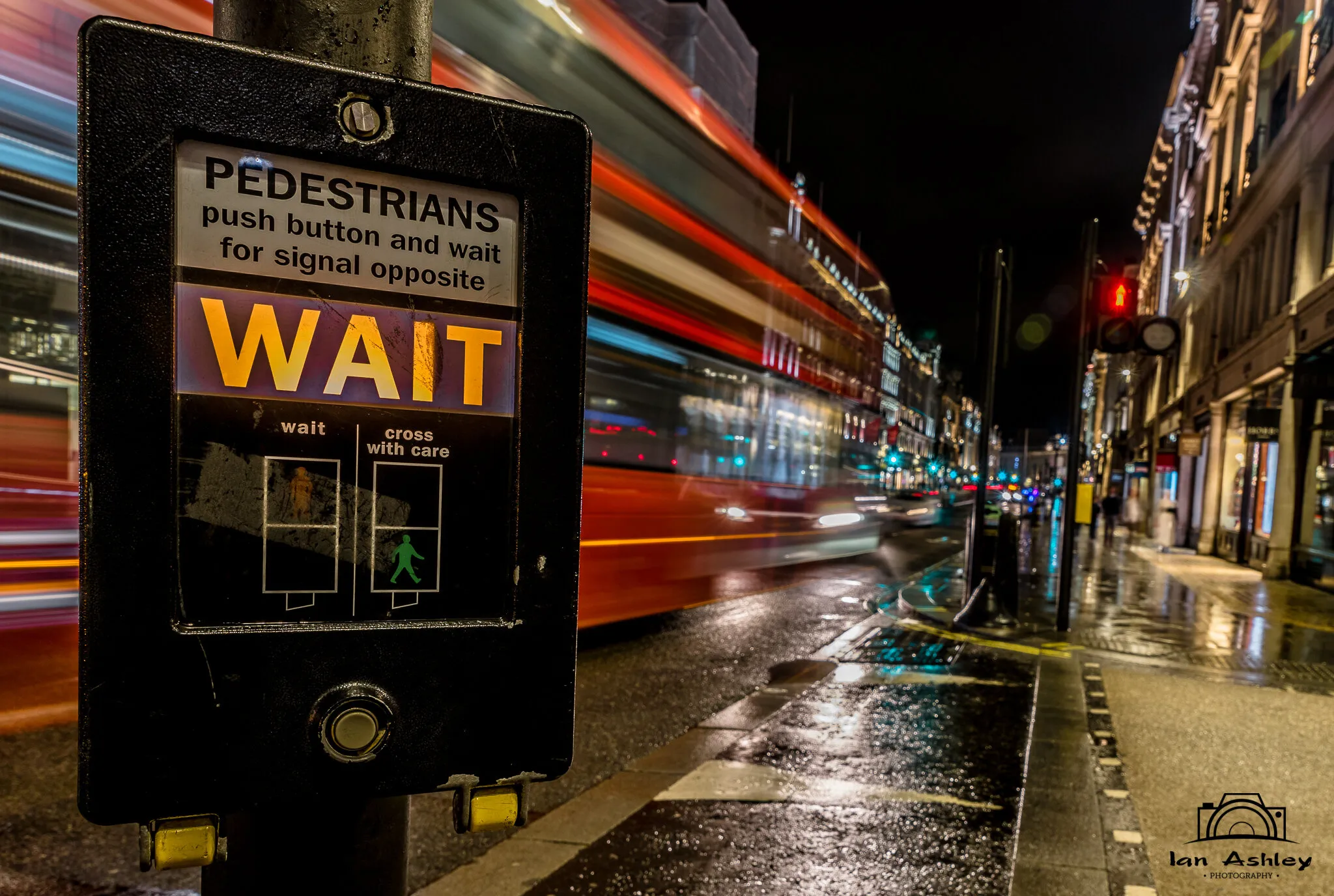 Just waiting to cross Regent Street!
