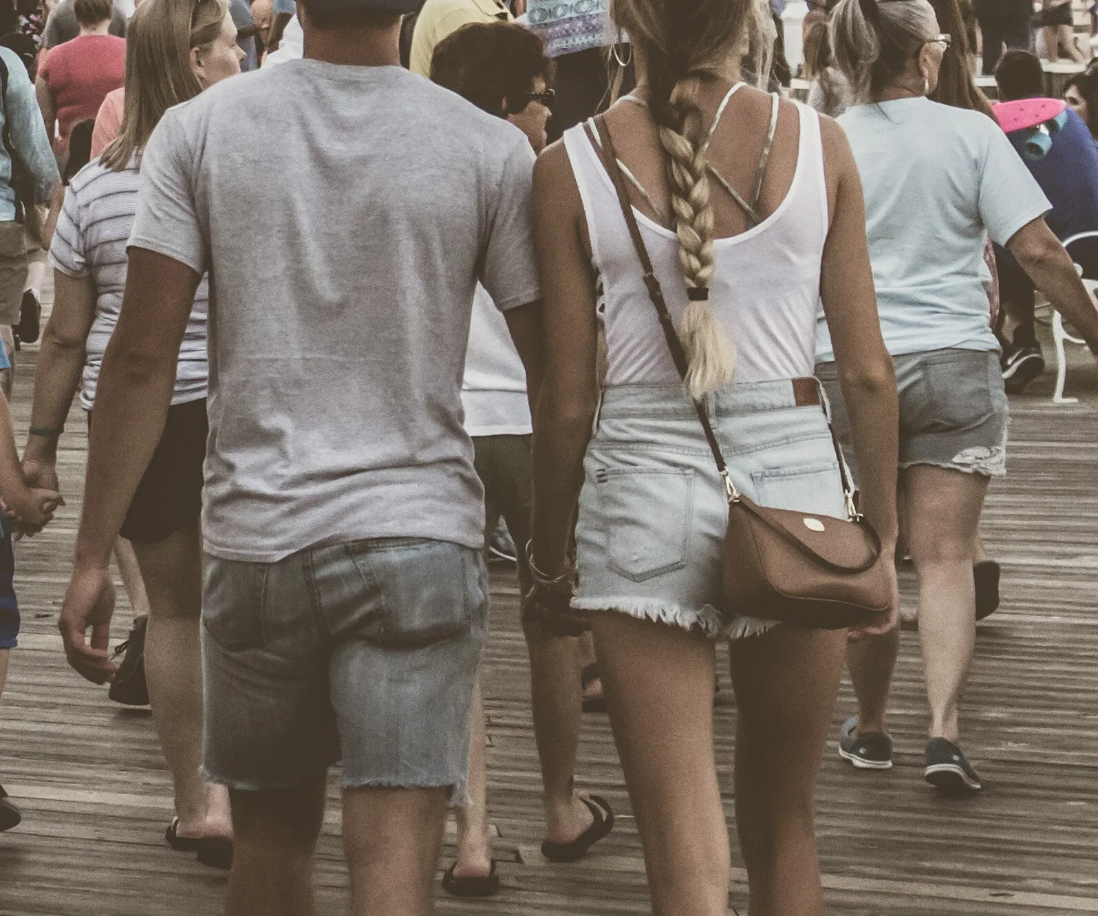 People on the Ocean City Boardwalk