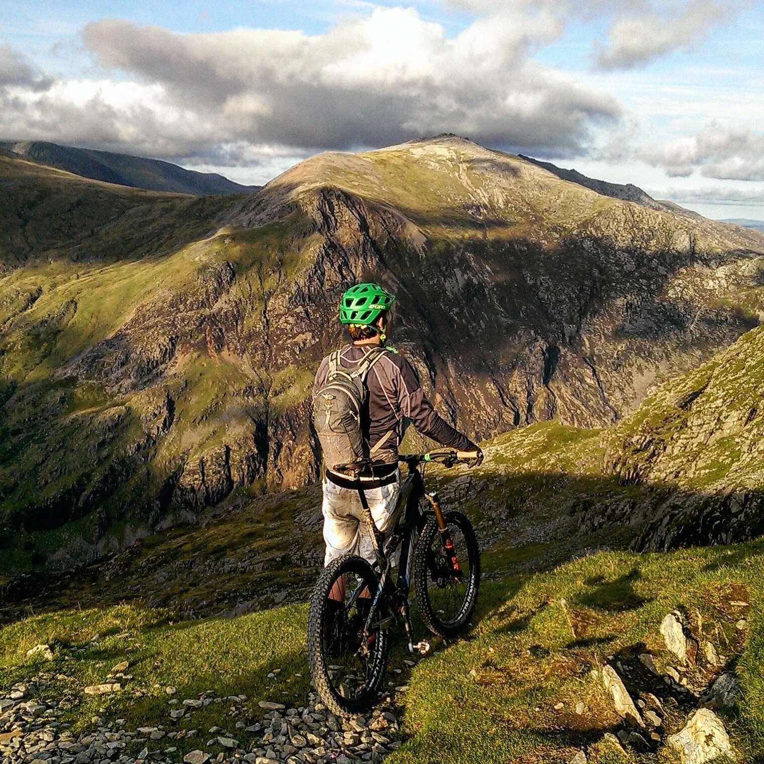 Overlooking the Glyders on the Snowdon ascent.