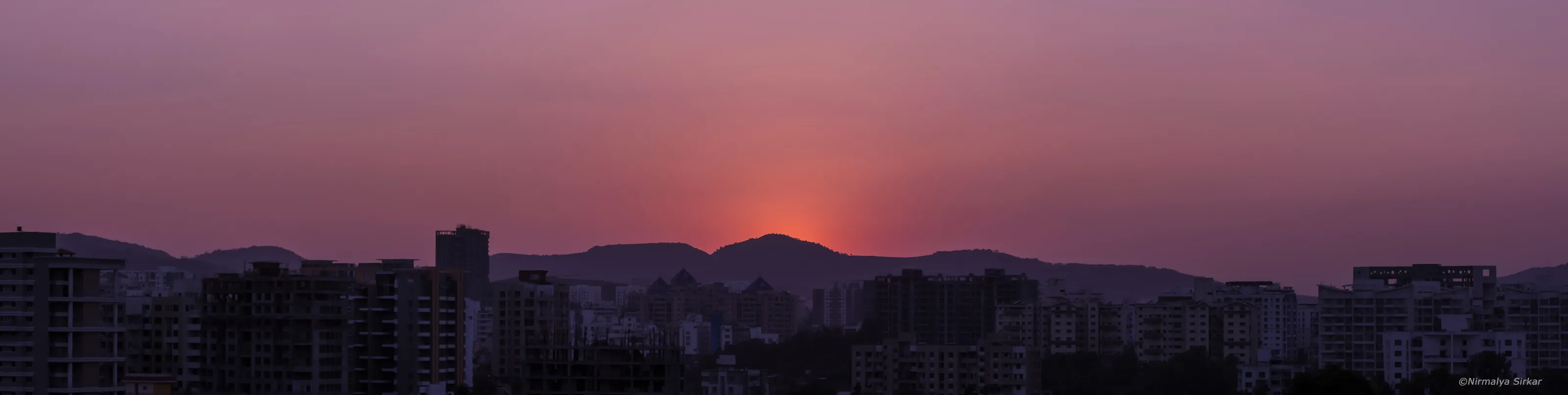 sunset pano