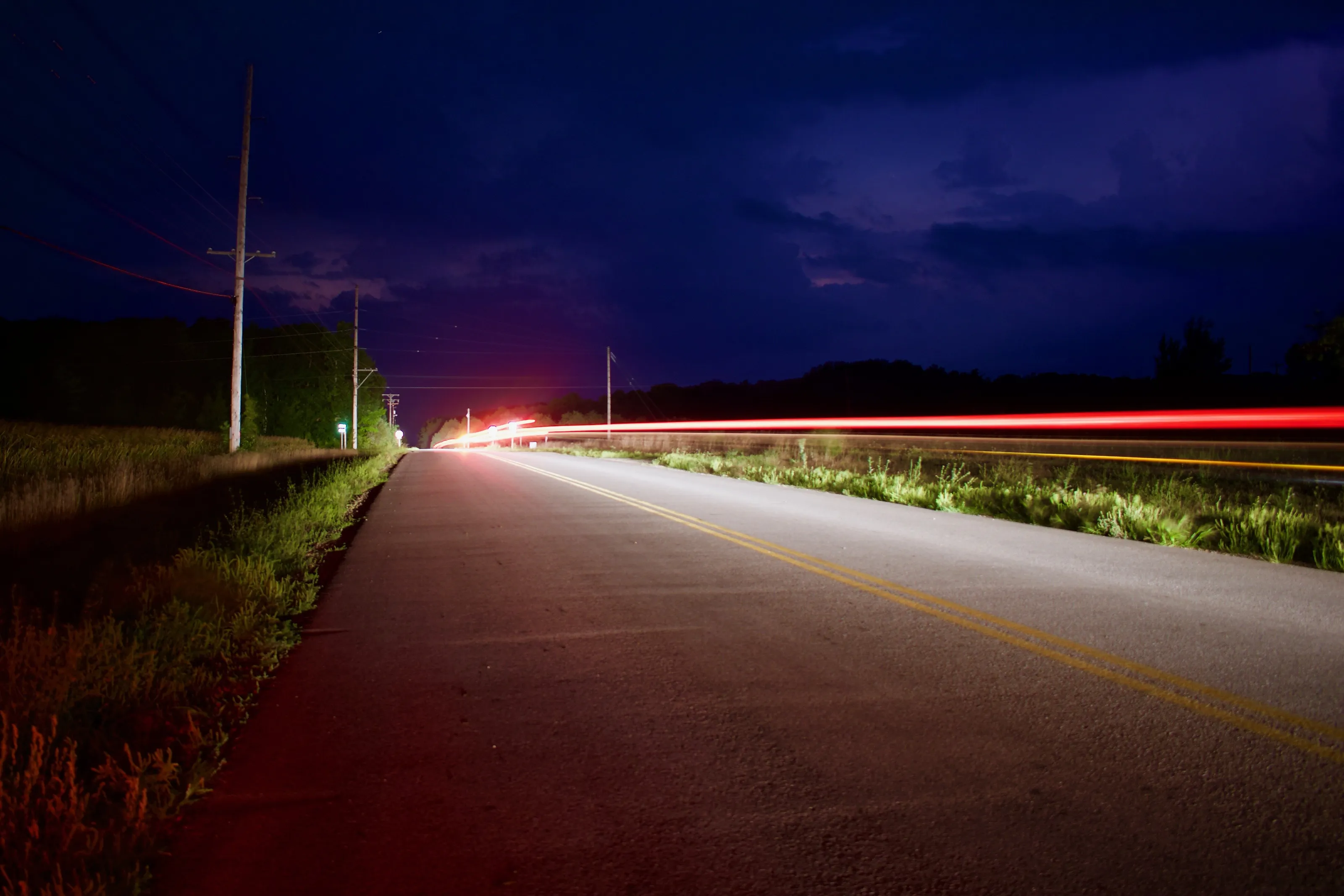 Traffic during Thunderstorm