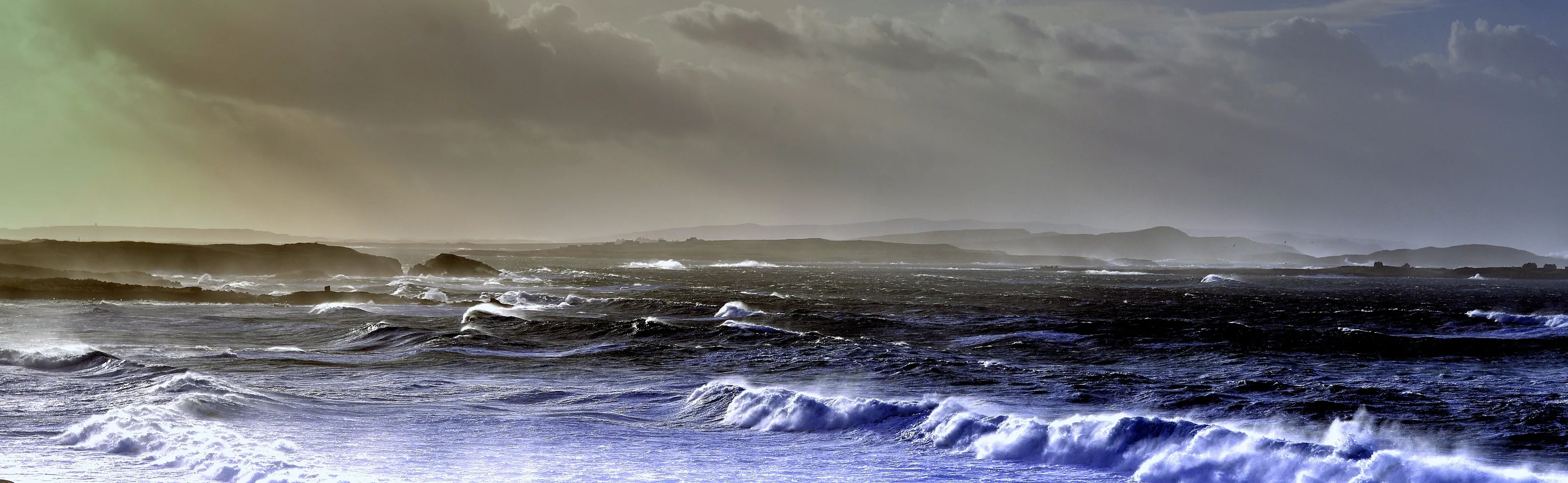 stormy weather in Donegal, Ireland