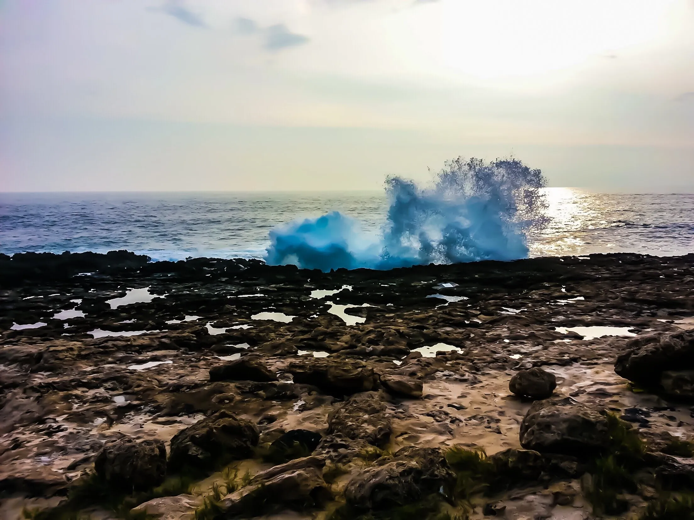 Wave crashing