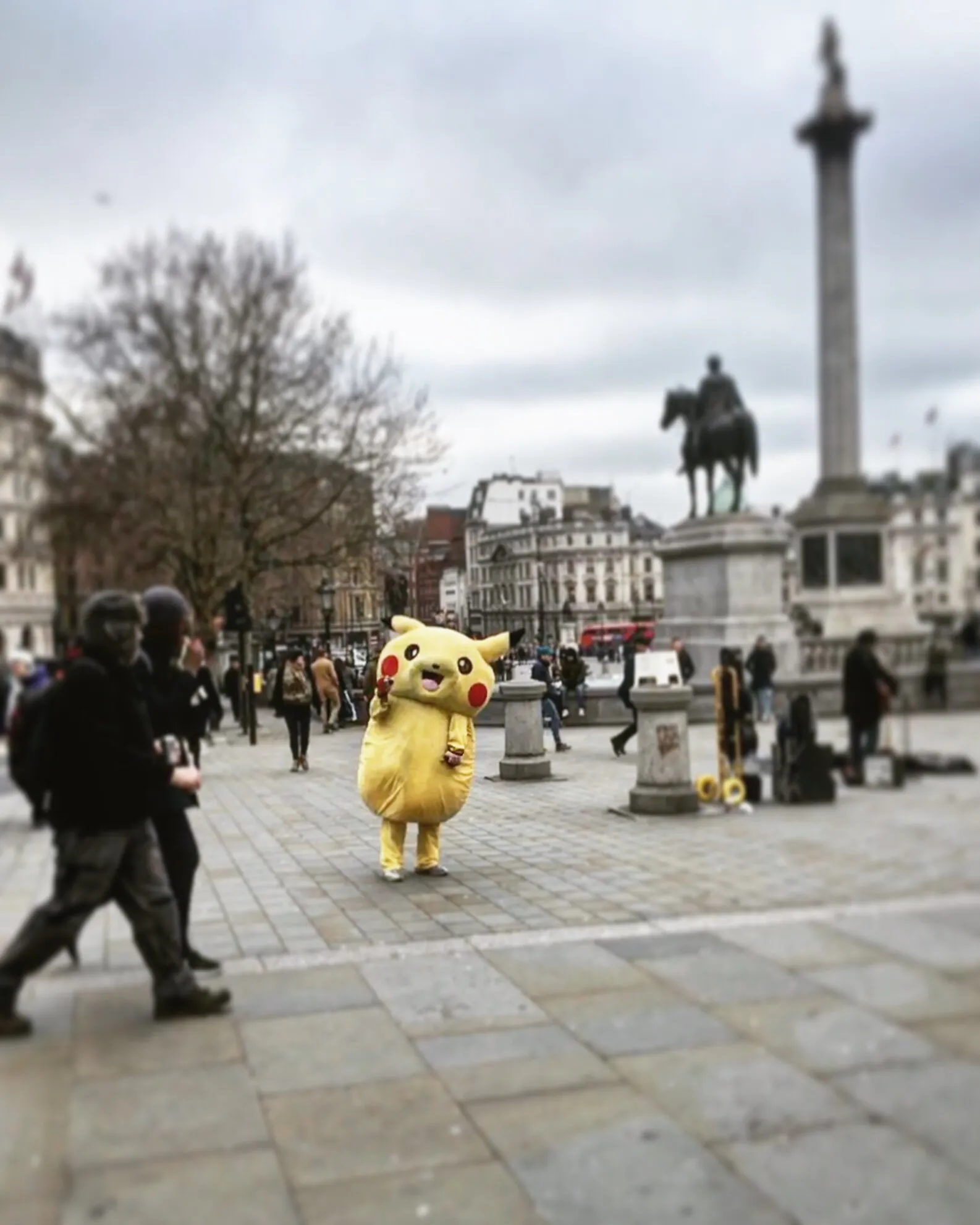Picachu in Trafalgar Square