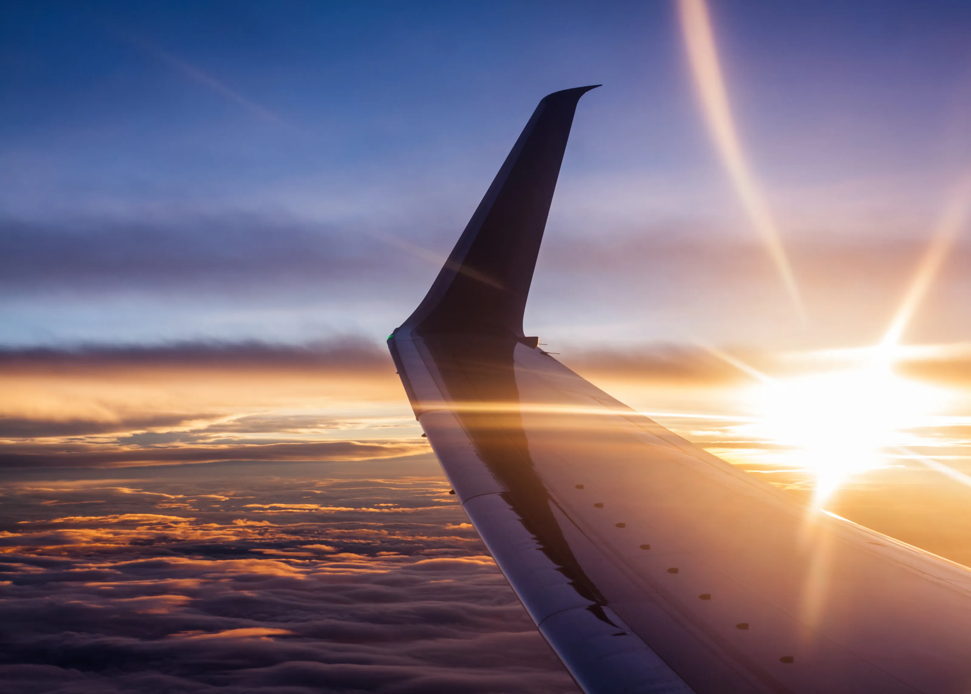 Sunset from FL310