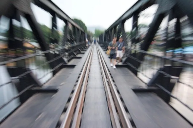 Railway on the Bridge over River Kuai