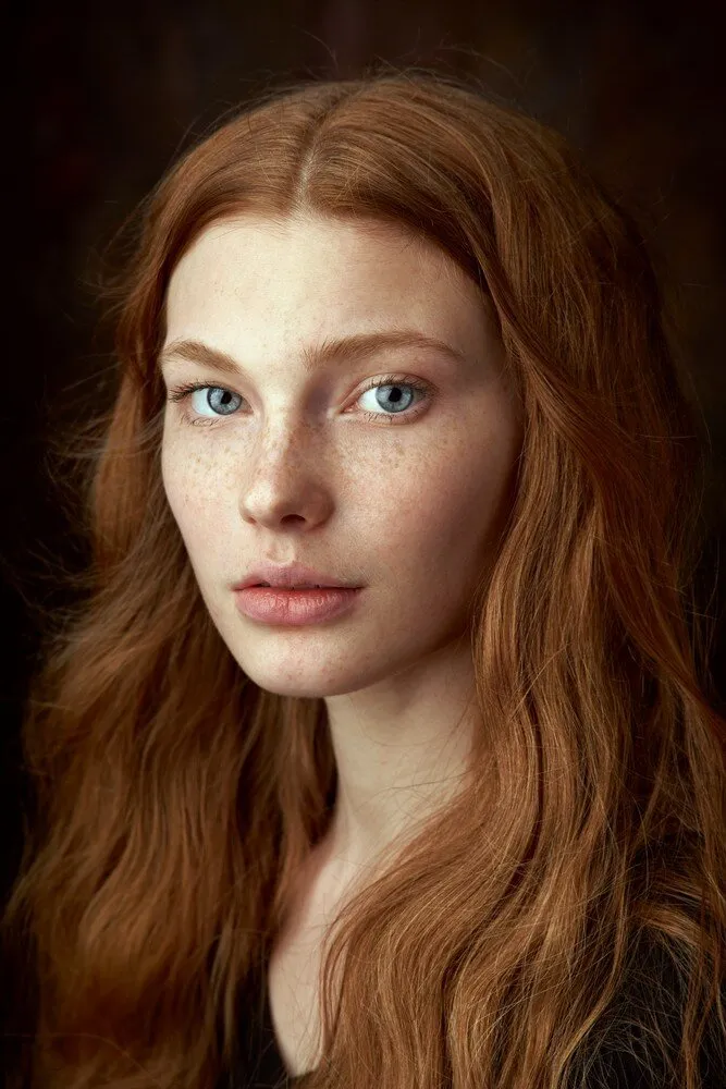 Portrait of a red-haired girl