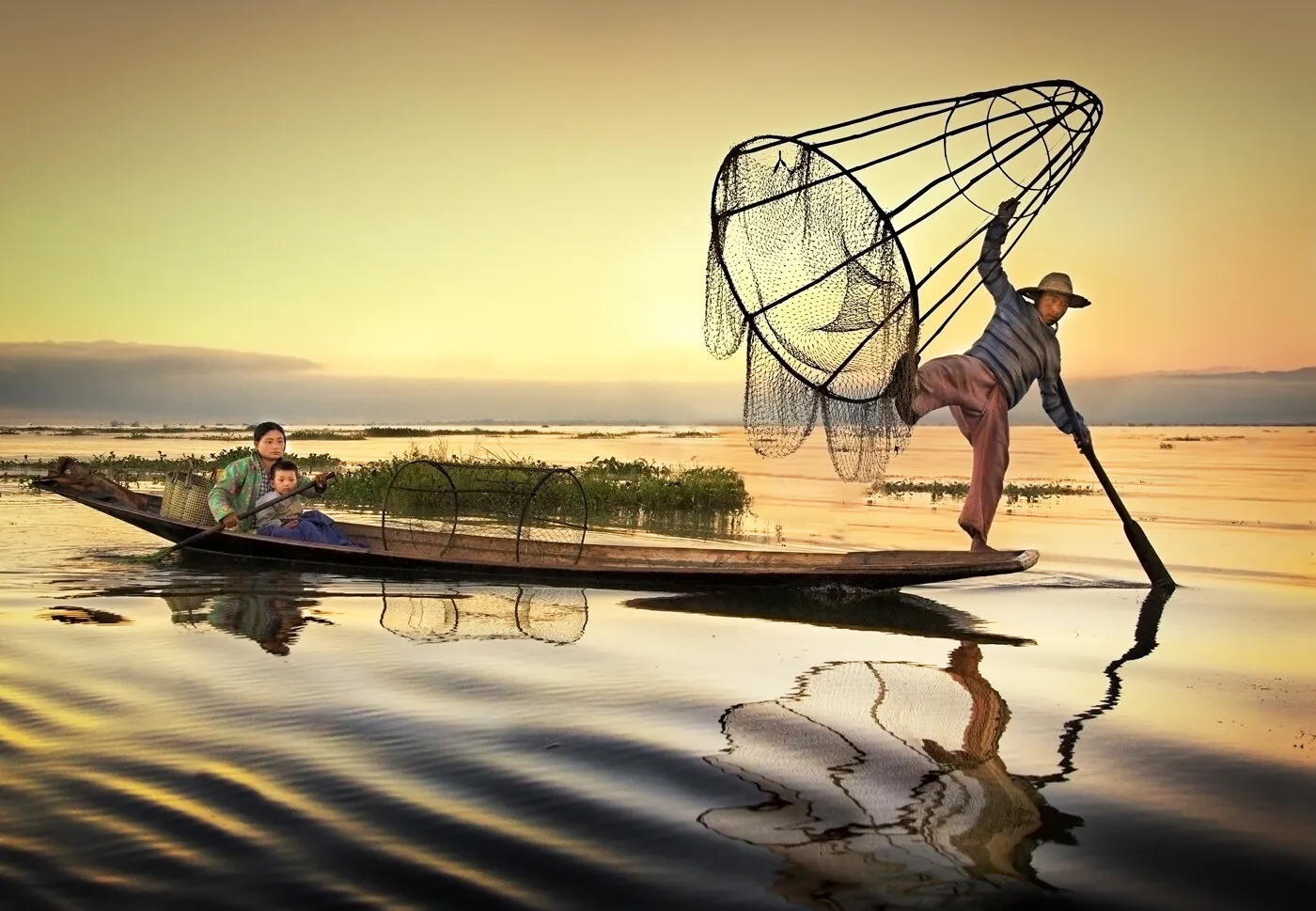 Dawn Fisherman, Inle Lake