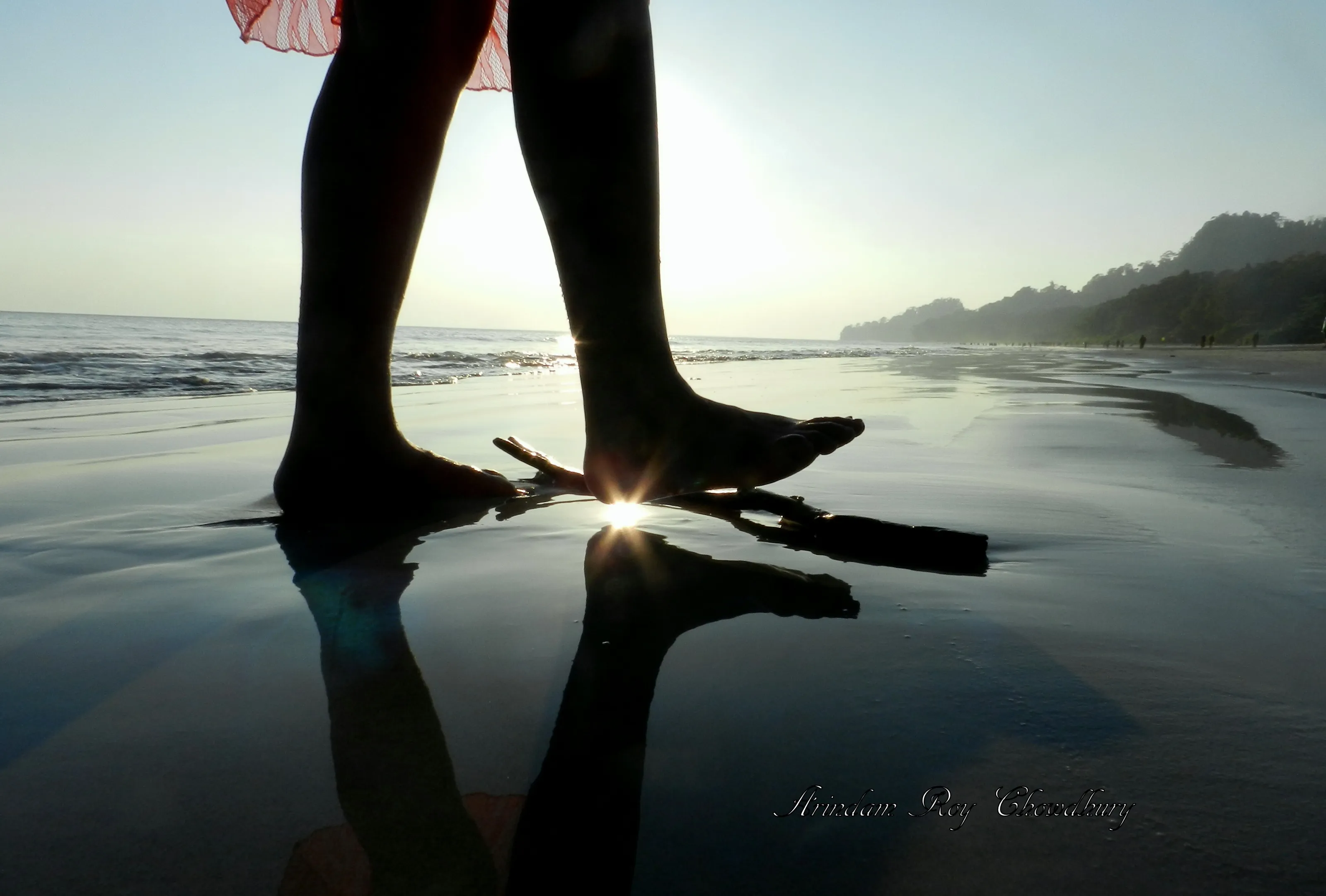 Sun under the foot.